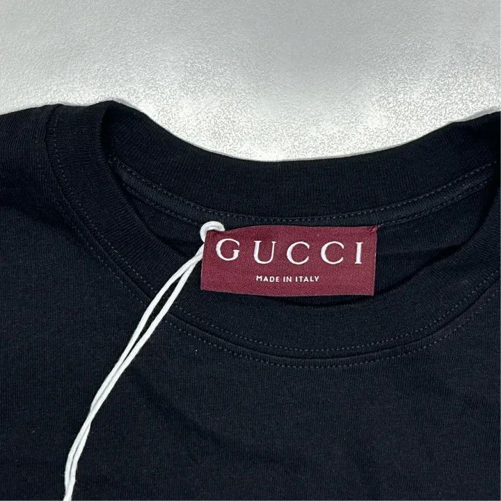 Gucci Gucci Vintage Logo Black T-Shirt for Women-2507 Size S / US 4 / IT 40 - 6 Thumbnail