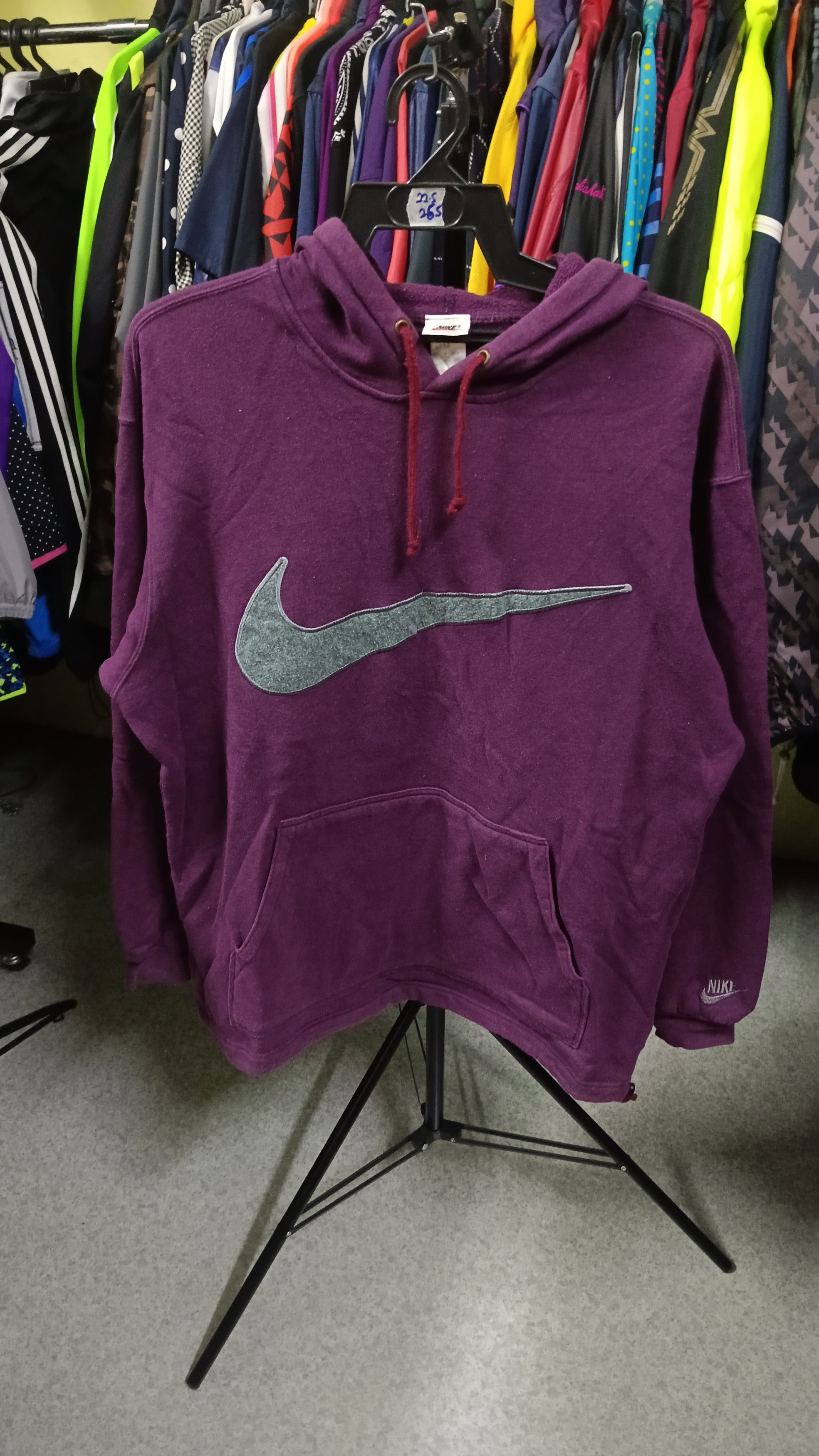 Nike 🔥 Vintage Nike Centre Swoosh Hoodie Size US XL / EU 56 / 4 - 1 Thumbnail