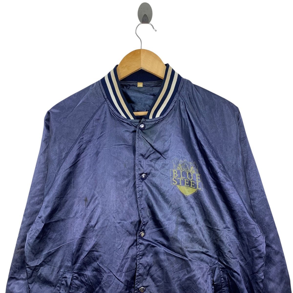 Vintage Vintage 90s BLUE STEEL Jamie Lee Curtis Movie Bomber Jacket Size US XL / EU 56 / 4 - 4 Thumbnail