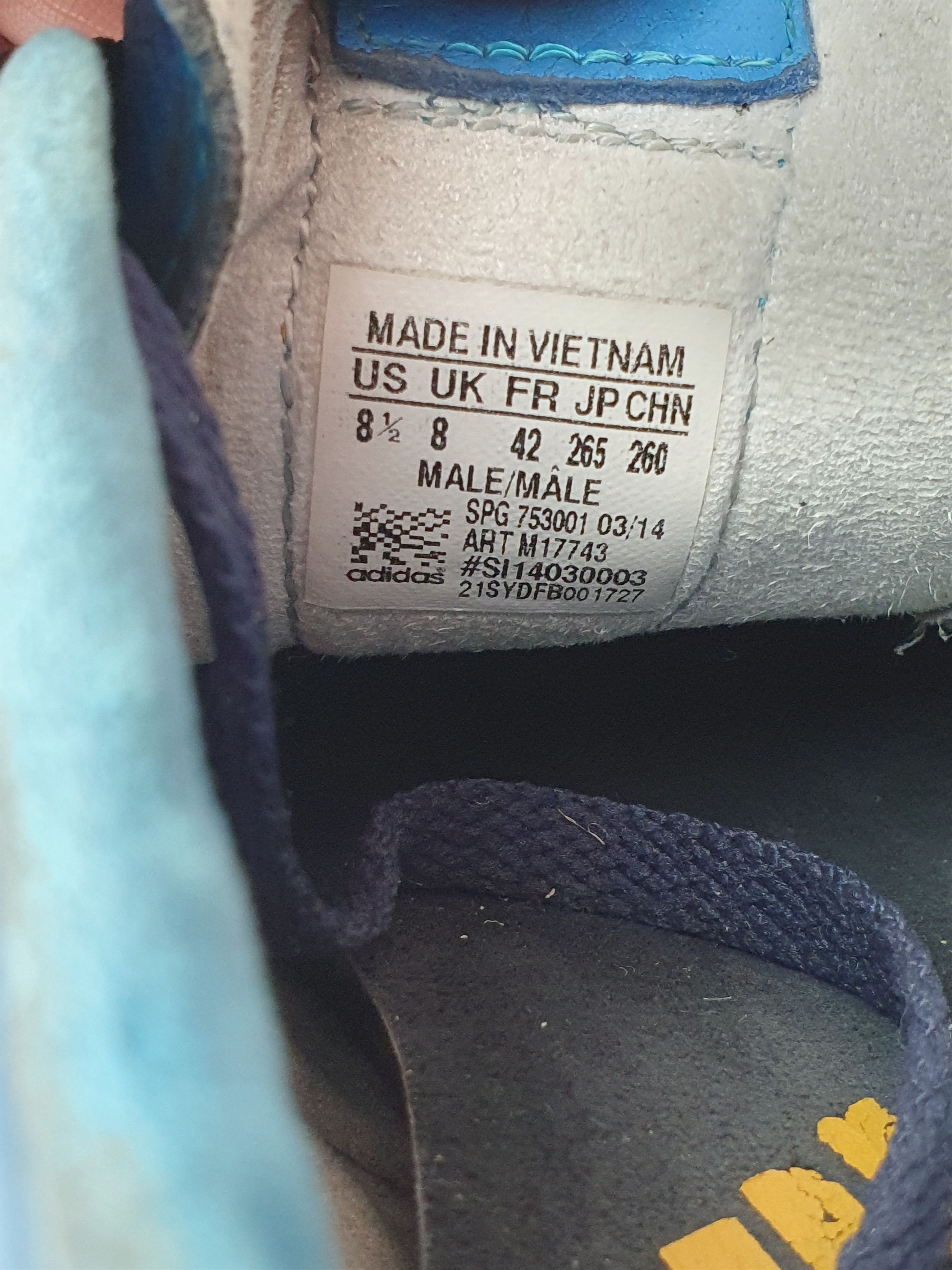 Adidas Vinatge Football Caps Adidas Adipure 11 Pro Blue Soccer Size US 8.5 / EU 41-42 - 11 Thumbnail