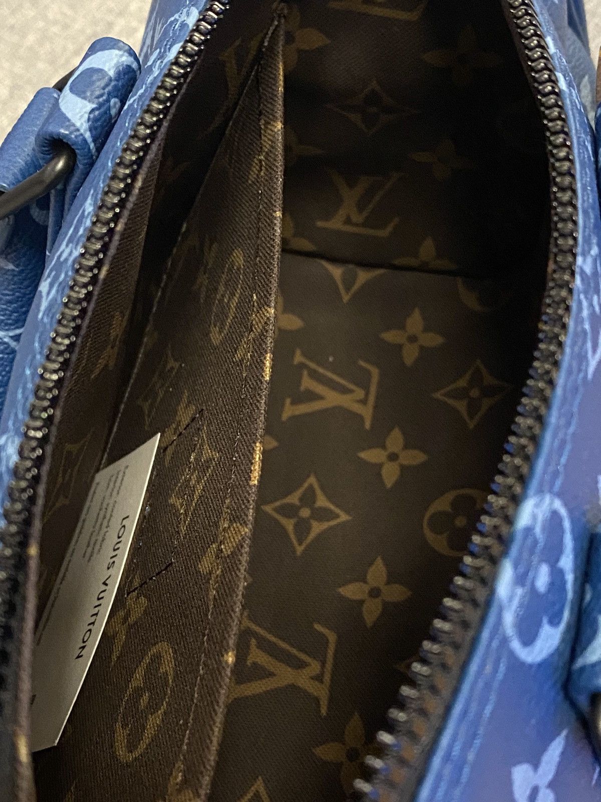 Louis Vuitton Louis Vuitton blue monogram keepall 25 bag Size ONE SIZE - 10 Thumbnail