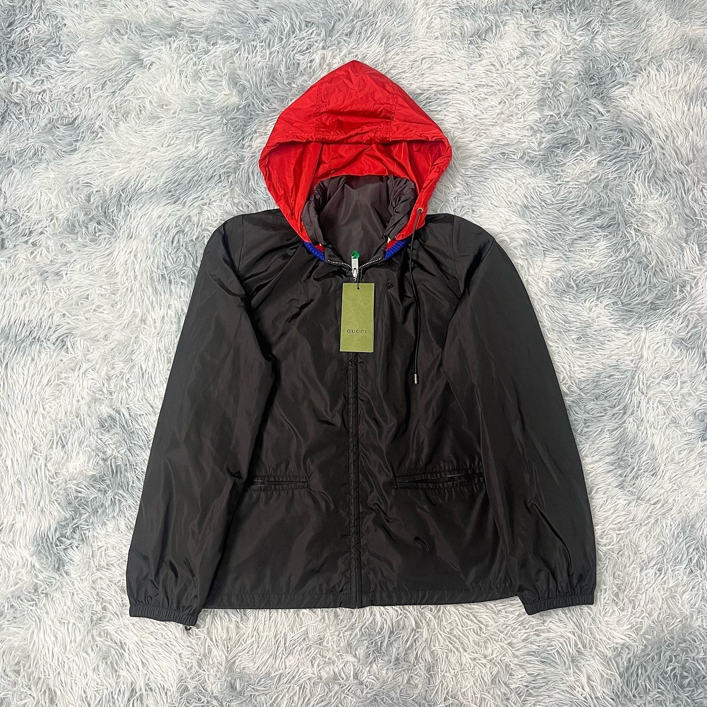 Gucci Gucci Logo Back Print Hooded Jacket Size M Size US M / EU 48-50 / 2 - 1 Thumbnail