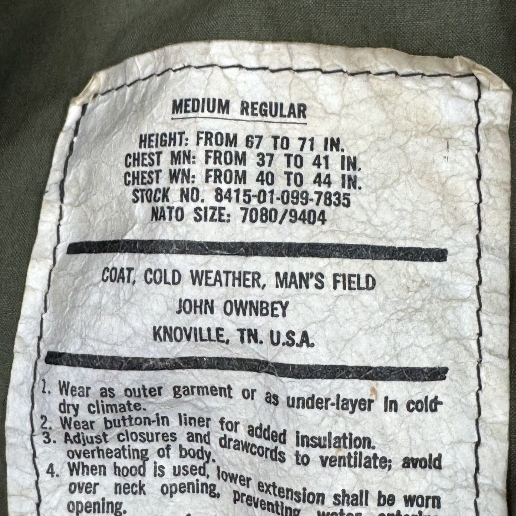 Vintage VINTAGE John Ownbey Jacket Mens M Brown Trebark Camo M65 Military Hunt Field Coat Jacket Size US M / EU 48-50 / 2 - 5 Thumbnail