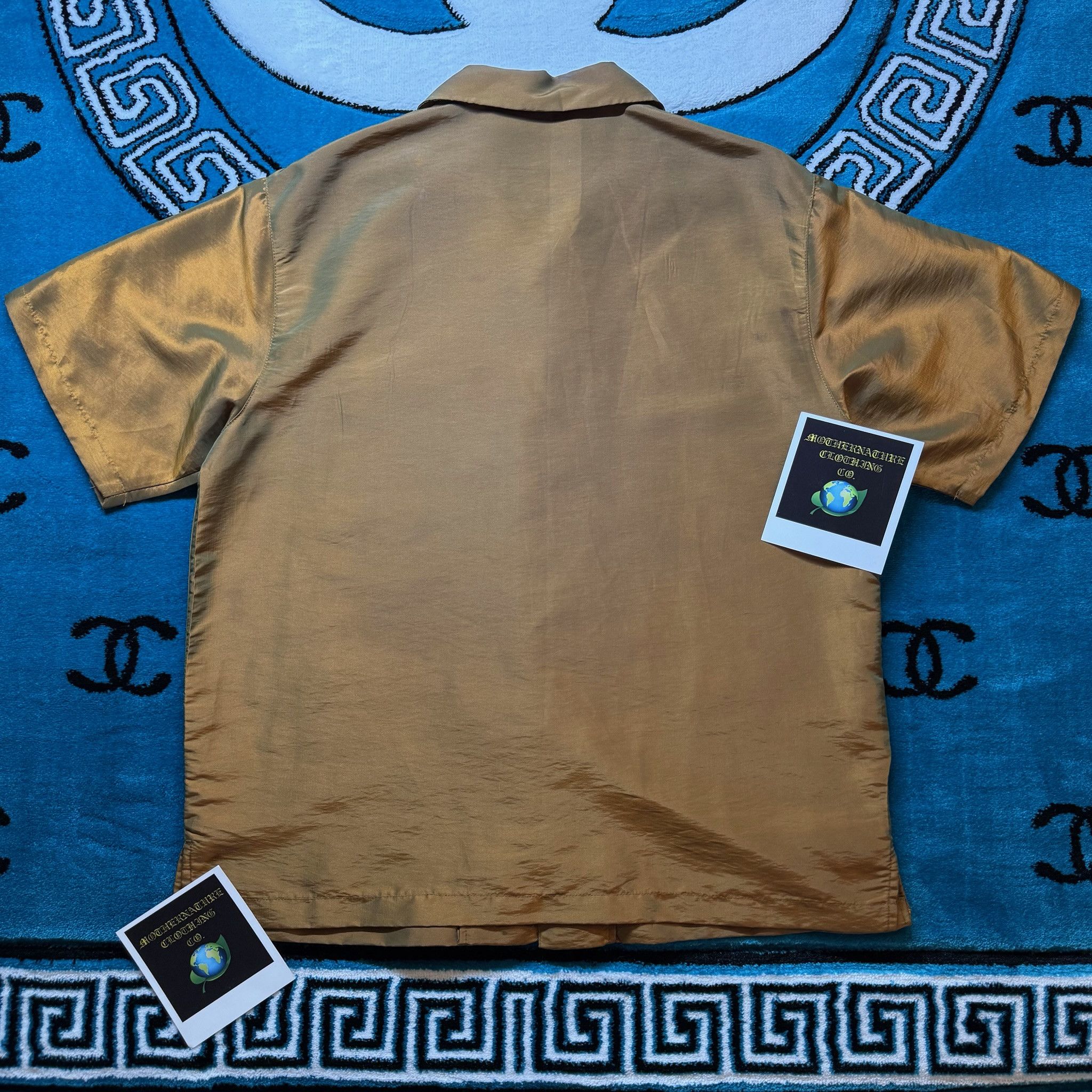 Playboy GOLD LUMINESCENCE HUES S/S CUBAN BUTTON UP SHIRT Size US M / EU 48-50 / 2 - 2 Thumbnail