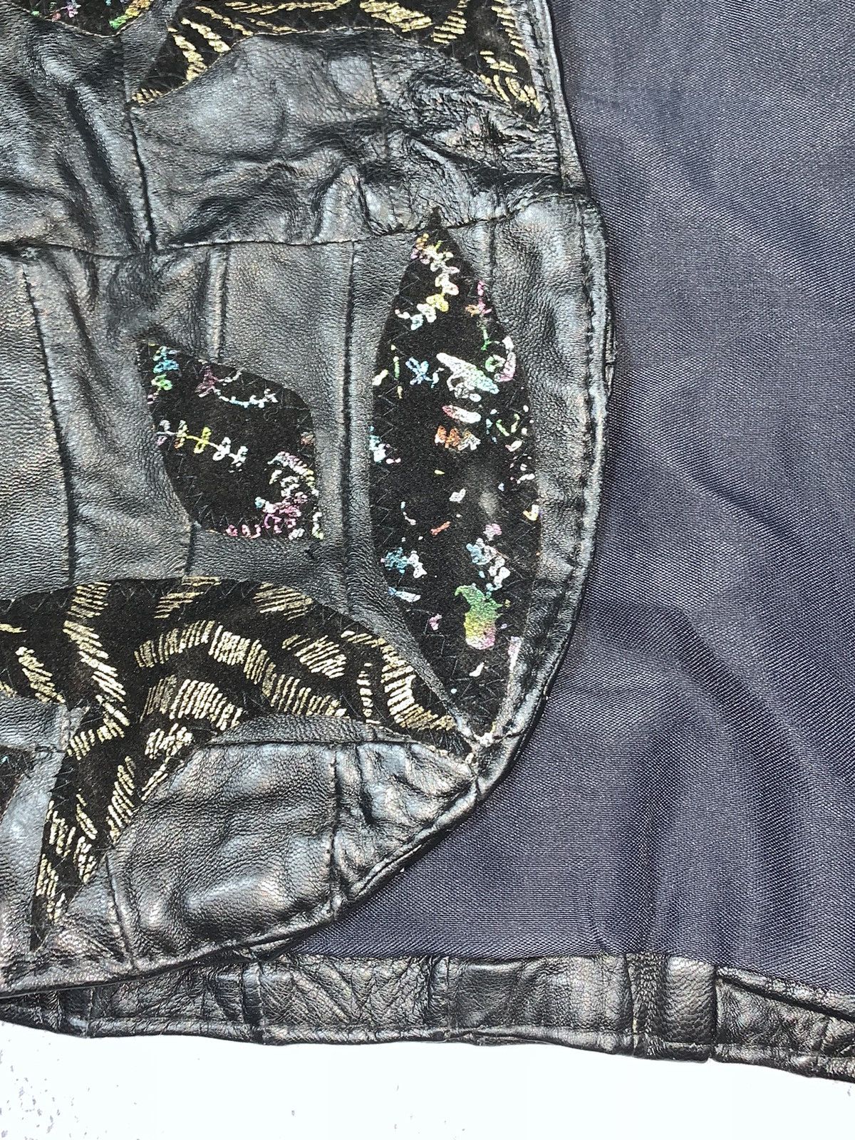 Other Vintage 80s style wmns Leather patchwork vest retro size M Size M / US 6-8 / IT 42-44 - 4 Thumbnail