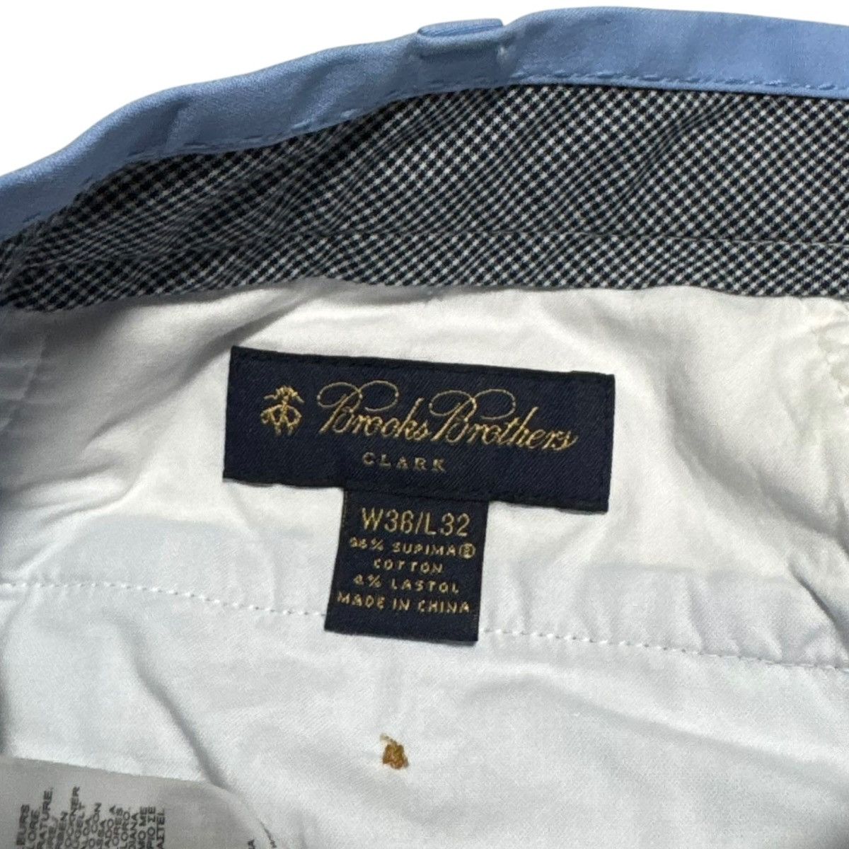 Brooks Brothers Brooks Brothers Clark Cotton Blend Blue Pants Mens 36x28.75 Size US 36 / EU 52 - 4 Thumbnail