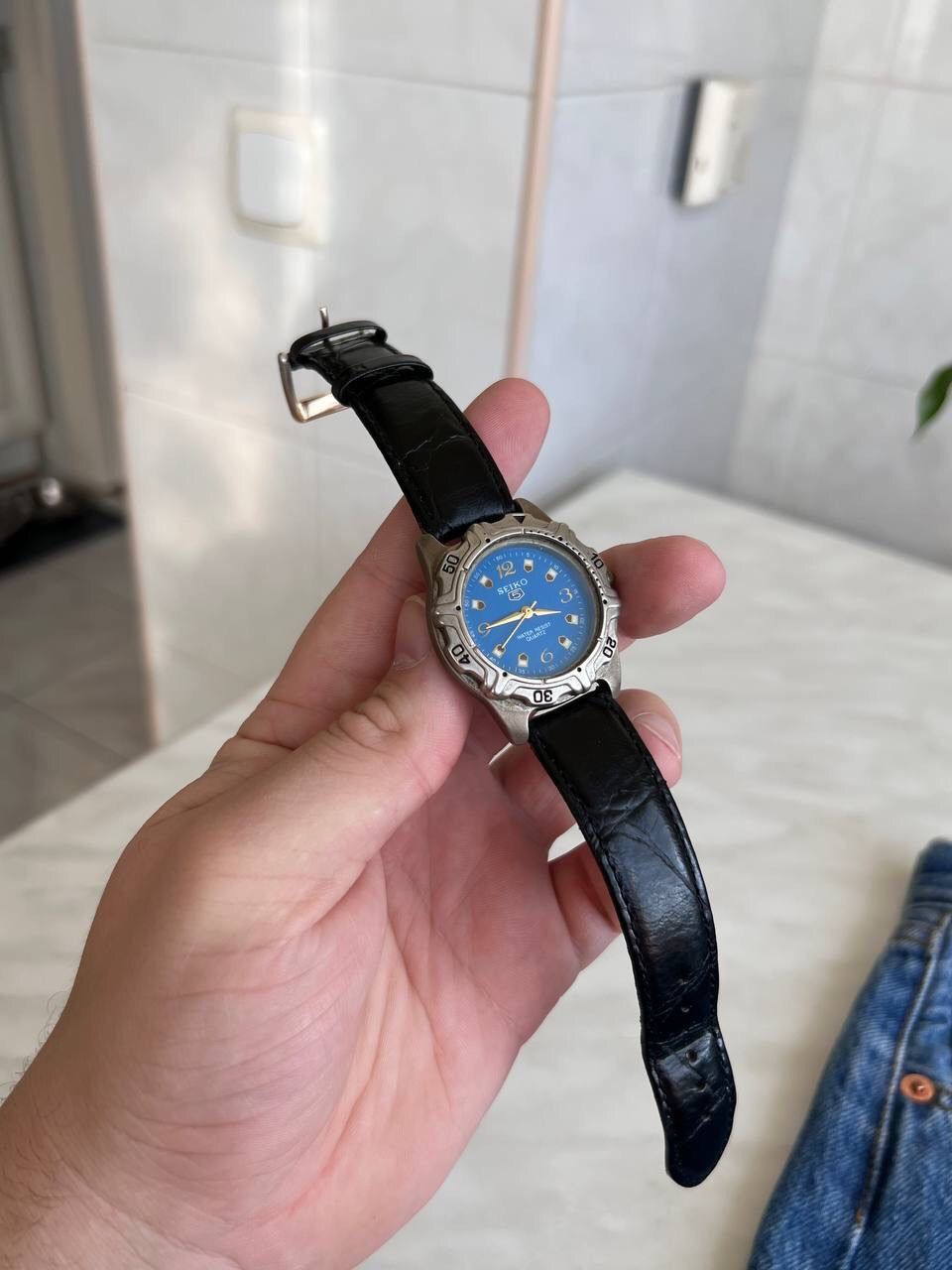 Japanese Brand × Seiko 90s Rare Seiko 5 Futuristic Watch Japanese Brand Quartz Movt Size ONE SIZE - 6 Thumbnail