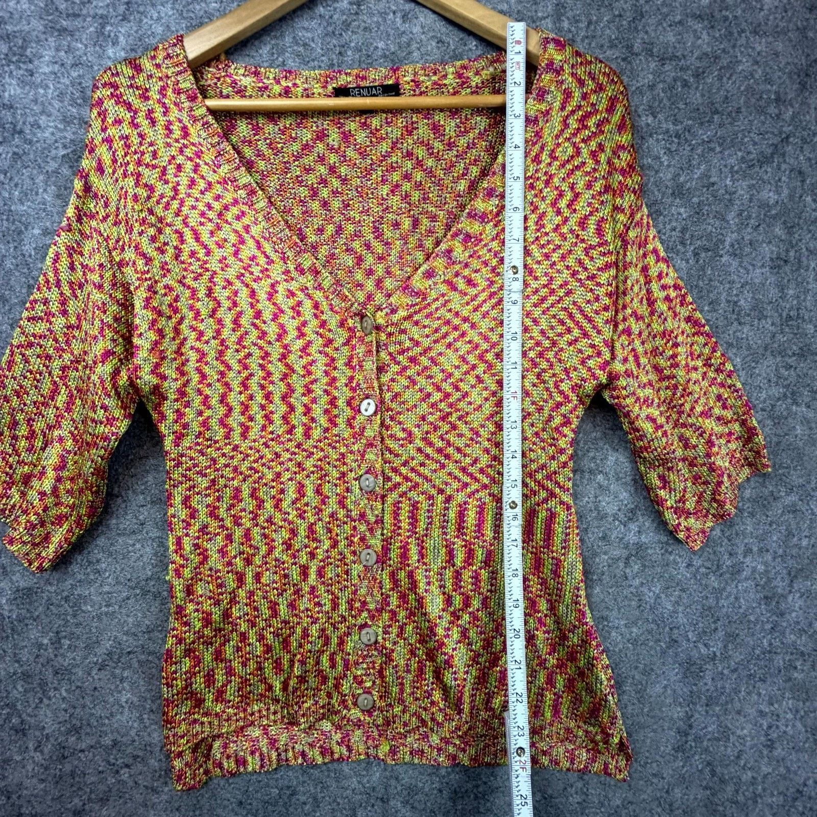 Renuar Renuar Cardigan Sweater Women Small Indie Sleaze Funky Artsy Size S / US 4 / IT 40 - 5 Thumbnail