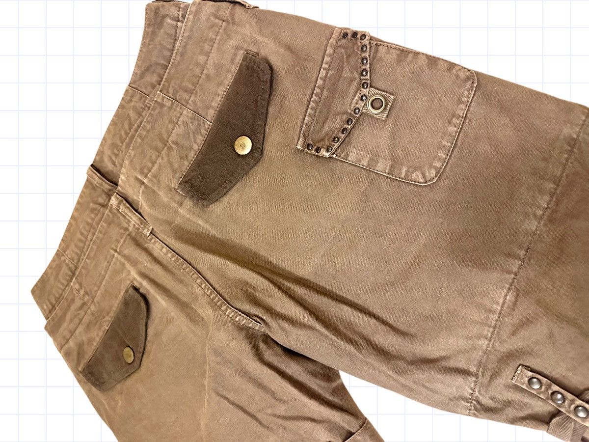 Japanese Brand × Vintage Vintage Double Waisted Japanese Twill Pants Denim Tan Brown Size US 32 / EU 48 - 8 Thumbnail