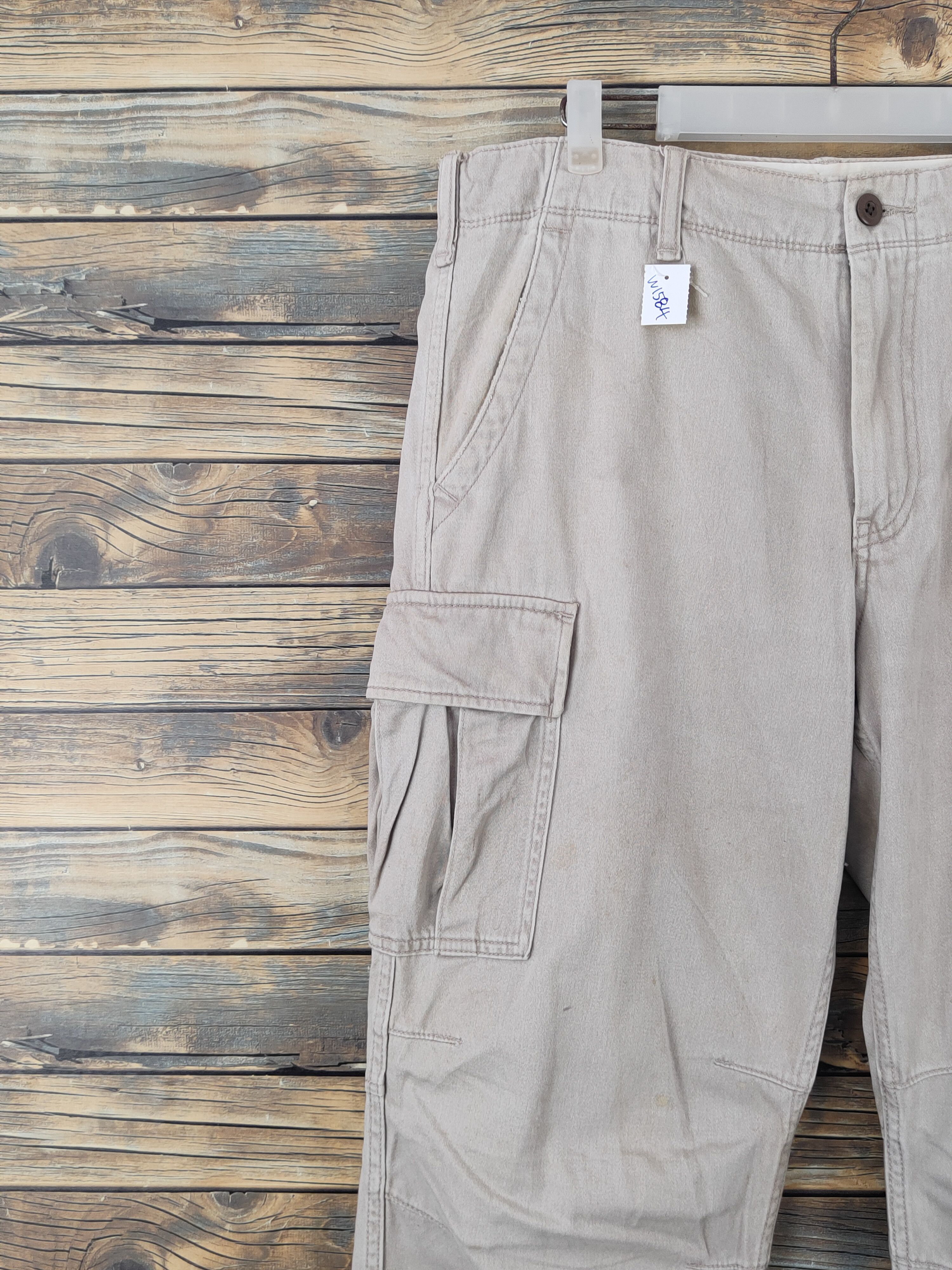 Japanese Brand Uniqlo Beige Multipocket Tactical Cargo Pants #W1584 Size US 36 / EU 52 - 3 Thumbnail