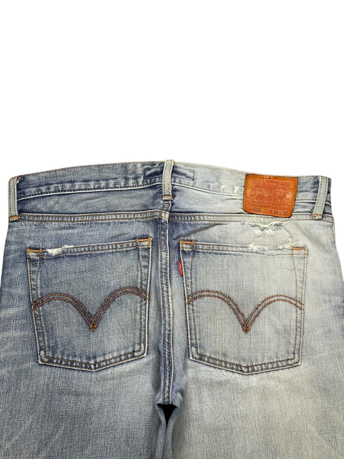 Levi's Vintage 90s Levis 502 Faded Wash Distressed Baggy Jeans Size US 34 / EU 50 - 8 Thumbnail