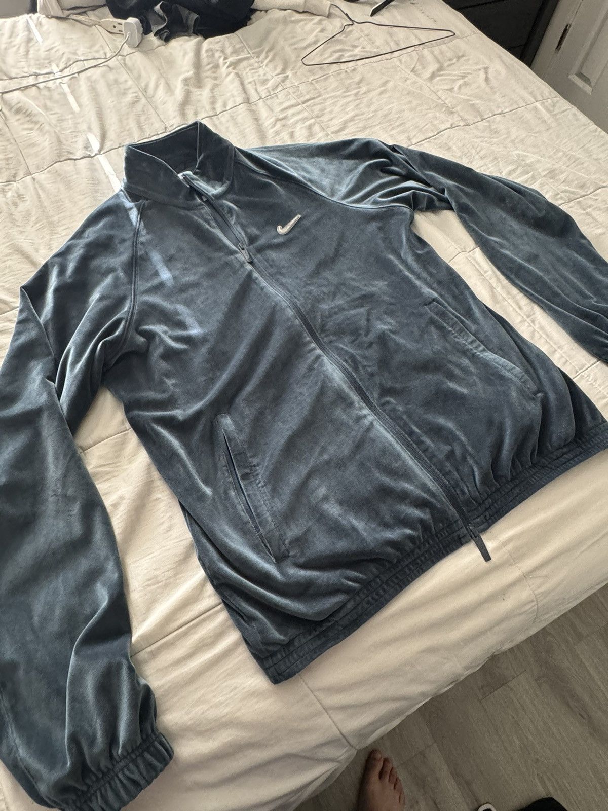 Drake × NOCTA × Nike Nocta Nike Velour Zip Jacket Size US L / EU 52-54 / 3 - 3 Thumbnail