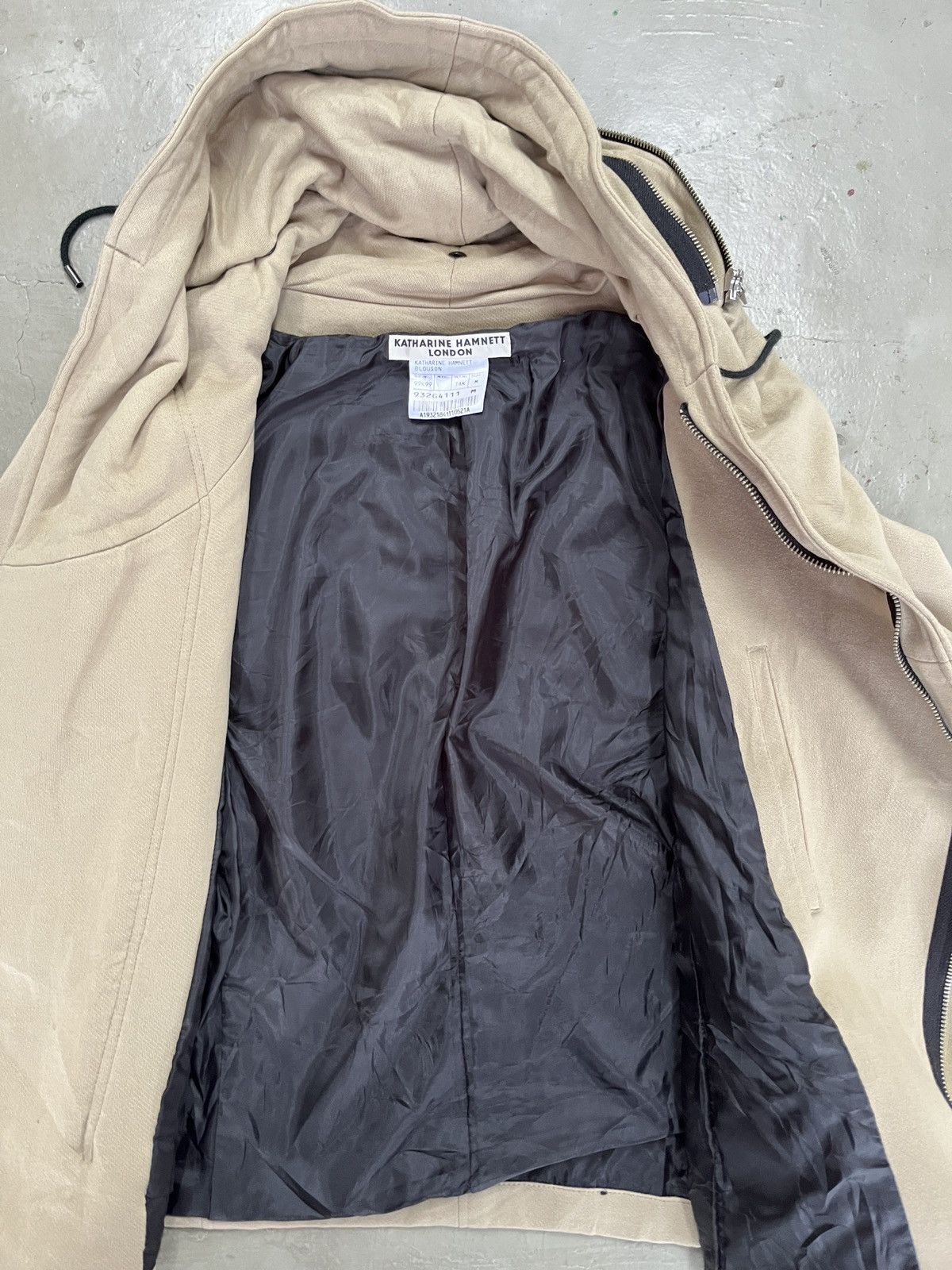 Katharine Hamnett London KATHARINE HAMNETT BLOUSON COWEL HOODIES JACKET - Size US S / EU 44-46 / 1 - 13 Thumbnail