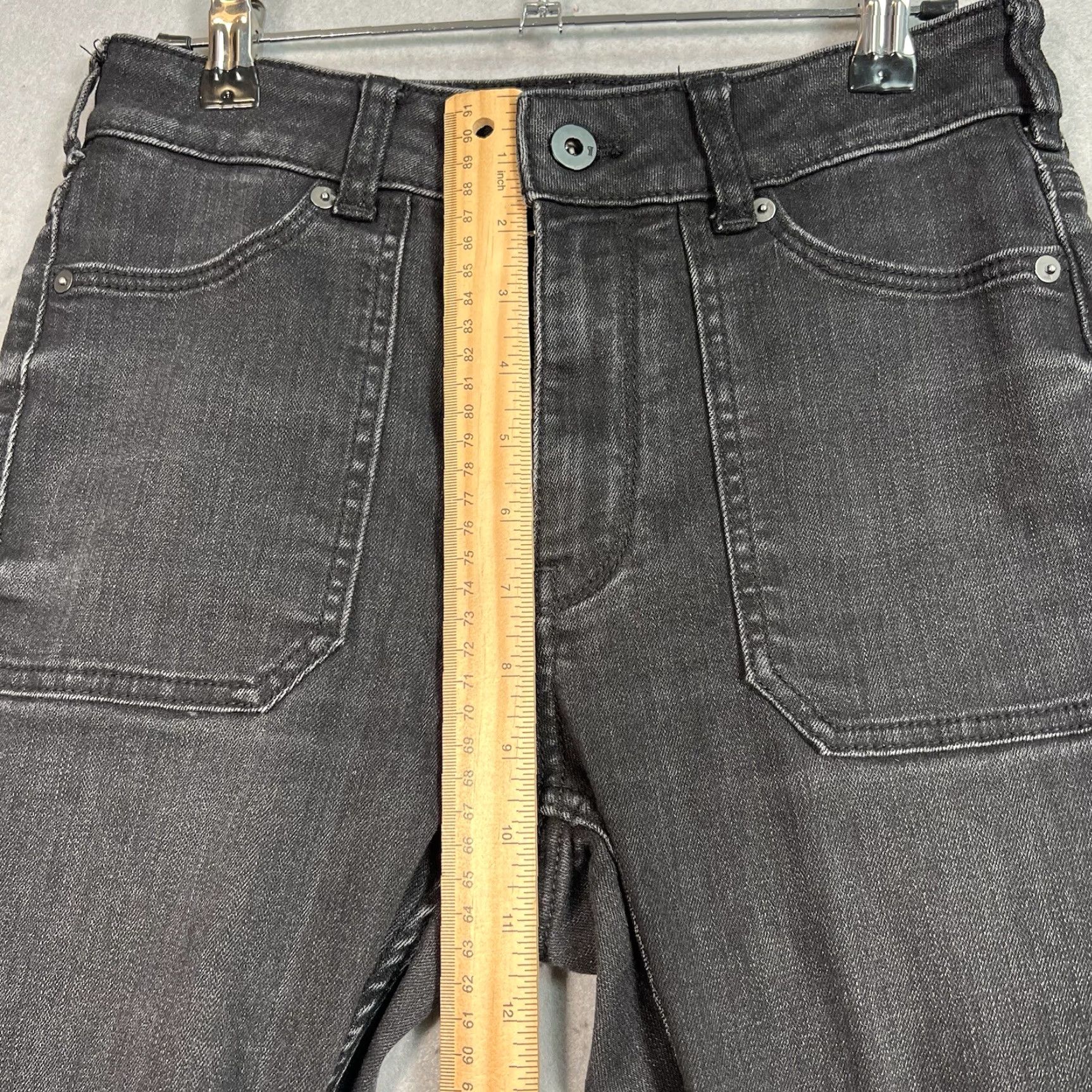 Vintage Pilcro & The Letterpress Jeans High-Rise Ankle Zip Denim Legging 27 Pockets Black 27 Slim Women Adult Womens Skinny Denim Vintage No N/A Size 27" / US 4 / IT 40 - 7 Thumbnail