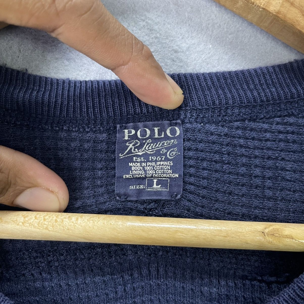 Polo Ralph Lauren 2000s Polo Ralph Lauren Navy Crewneck Sweatshirt Size US L / EU 52-54 / 3 - 7 Thumbnail