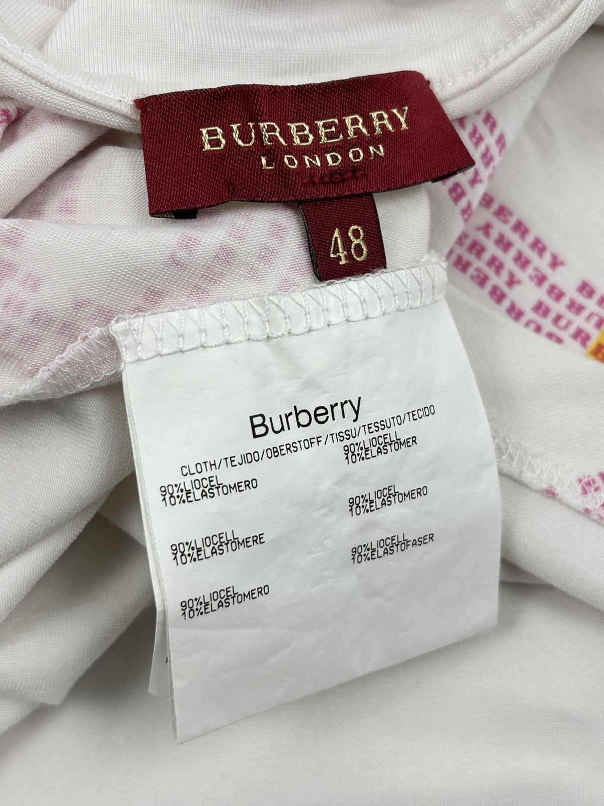Burberry Y2K Prorsum London Monogram Print Nova Check Sleeveless Tank Top Blouse T-Shirt 48 Size M / US 6-8 / IT 42-44 - 16 Thumbnail