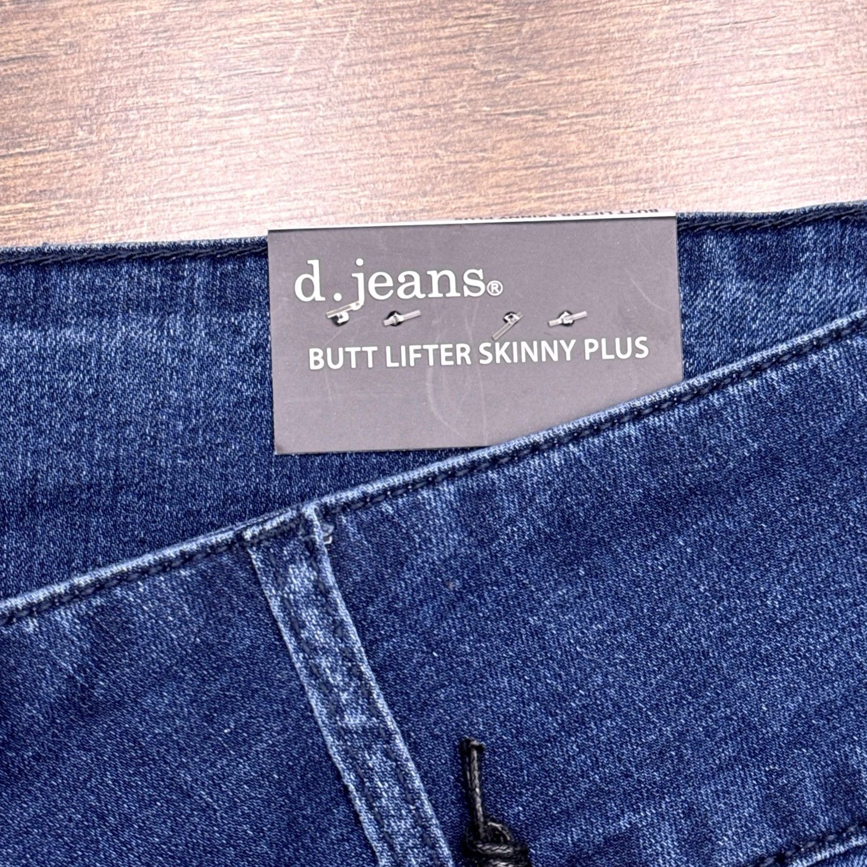 Vintage D Jeans Butt Lifter Skinny Plus Jeans 20W Dark Elise Modern Fit High Rise New Mens Womens Girls Boys Size 42" / US 20 - 6 Thumbnail