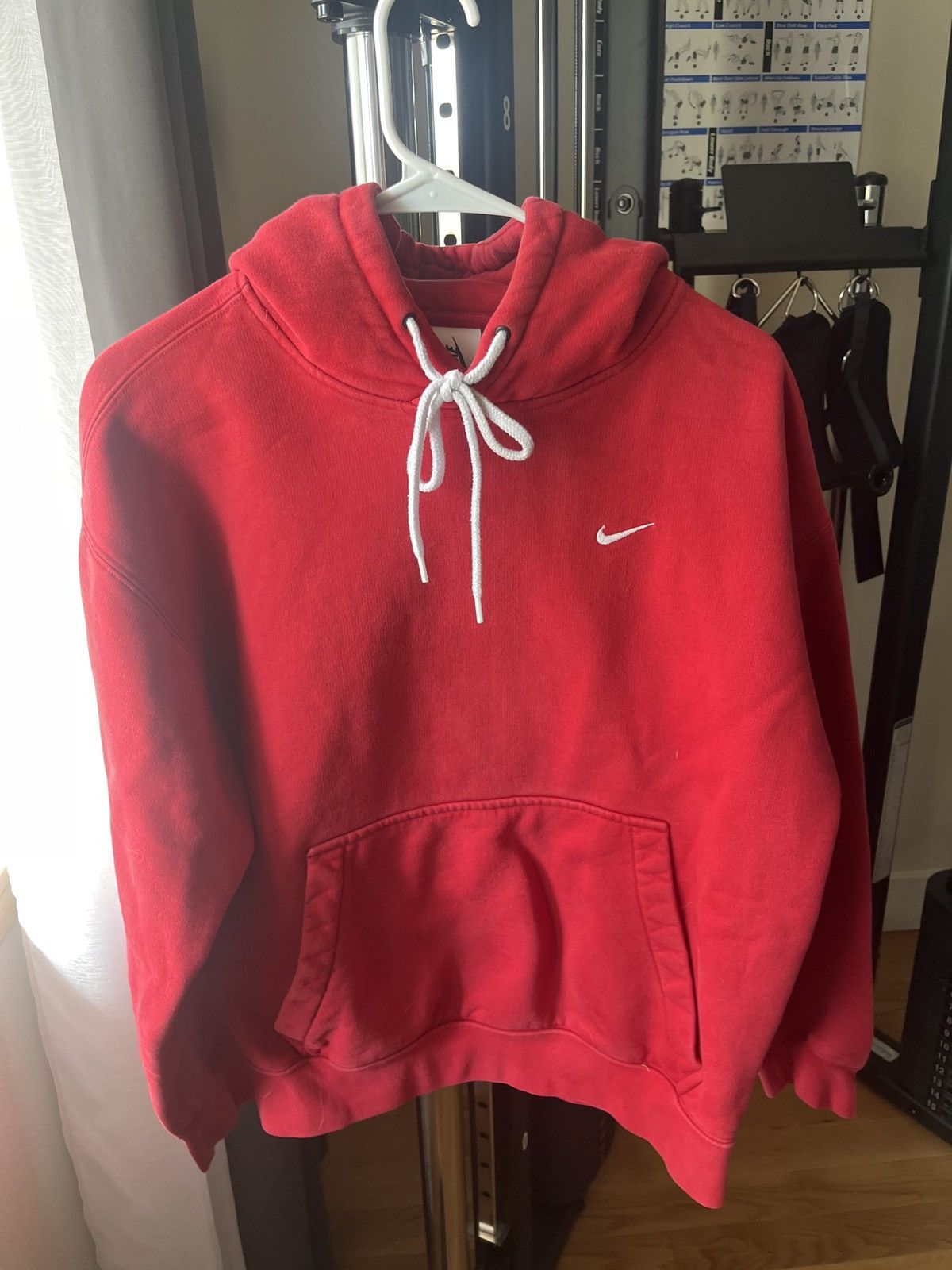Nike Nikelab red/white hoodie Size US S / EU 44-46 / 1 - 1 Thumbnail