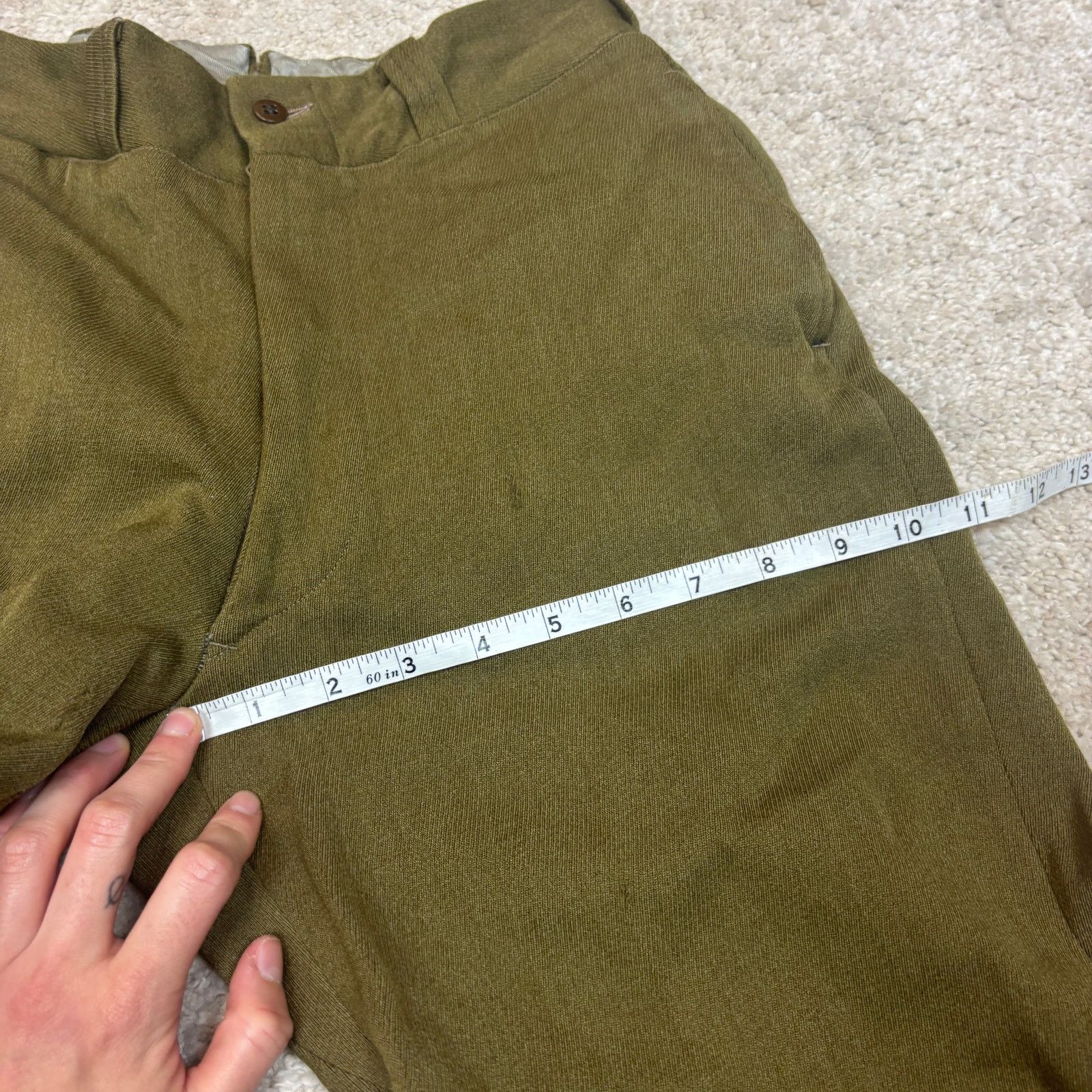 Vintage Vintage 50s 60s Military Army Trousers Pants Men's 28x29.5 Size US 28 / EU 44 - 6 Thumbnail