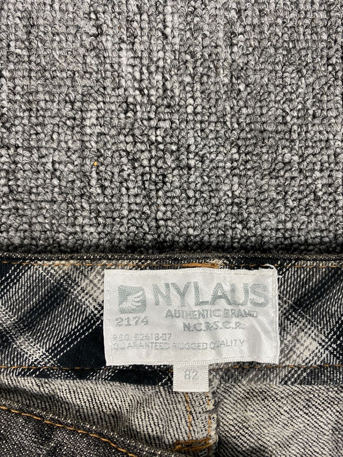 If Six Was Nine × Japanese Brand × Le Grande Bleu (L.G.B.) Nylaus Double Waist Flare Jean Size US 32 / EU 48 - 7 Thumbnail