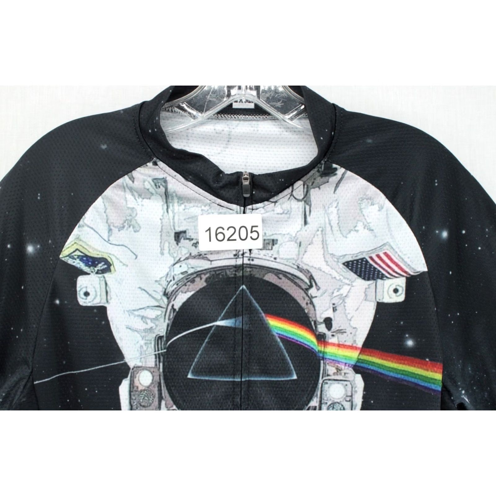 Vintage VINTAGE Pink Floyd Dark Side Moon Cycling Jersey Strgao Mens XL Black Full Zip Biking Size US XL / EU 56 / 4 - 8 Thumbnail