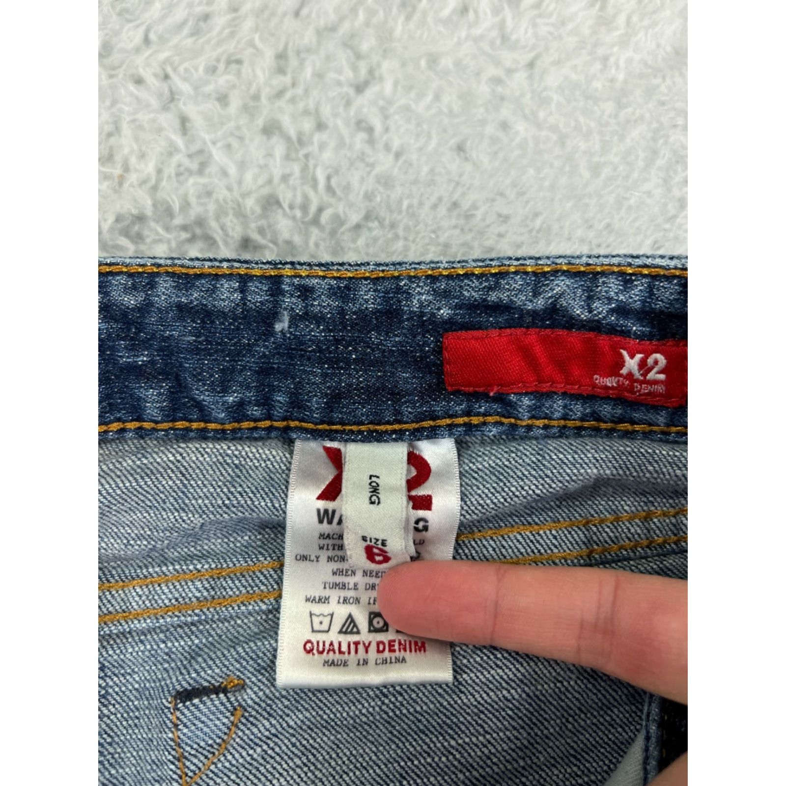 Express Express Jeans Women 6 Blue Denim Bootcut Slim Low Rise 5-Pocket Cotton Elastane Size 28" / US 6 / IT 42 - 3 Thumbnail