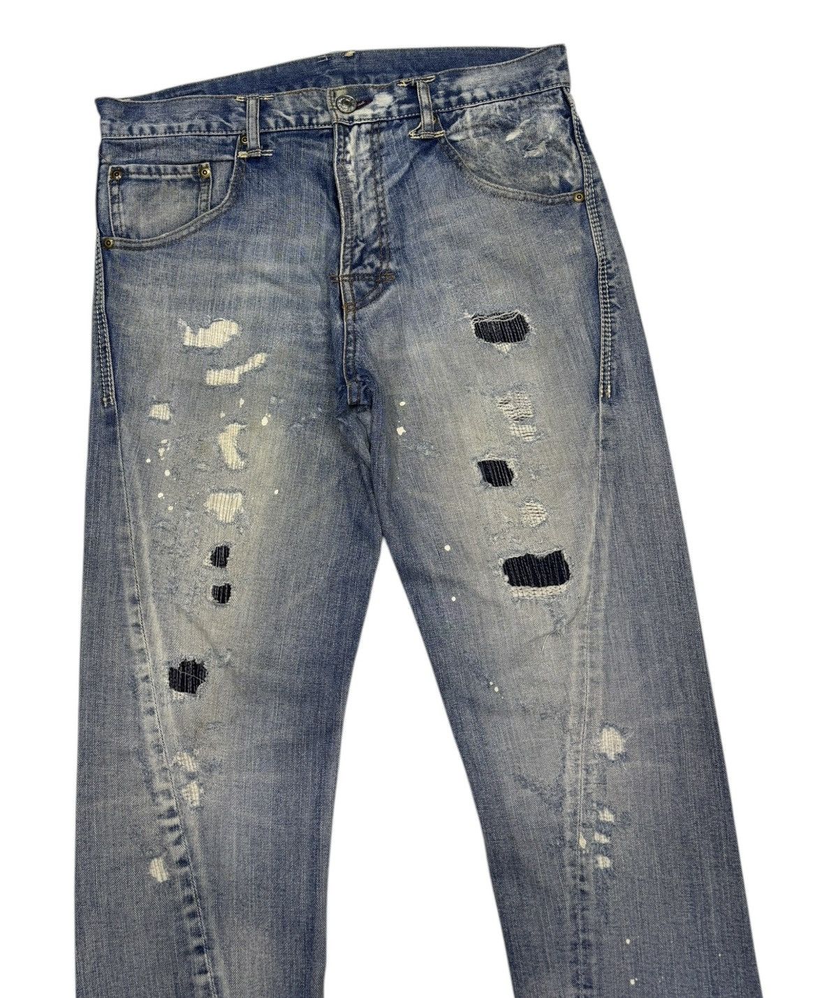 Hysteric Glamour 🔥SASHIKO BORO TAKEO KIKUCHI JAPANESE DENIM JEANS Size US 34 / EU 50 - 4 Thumbnail