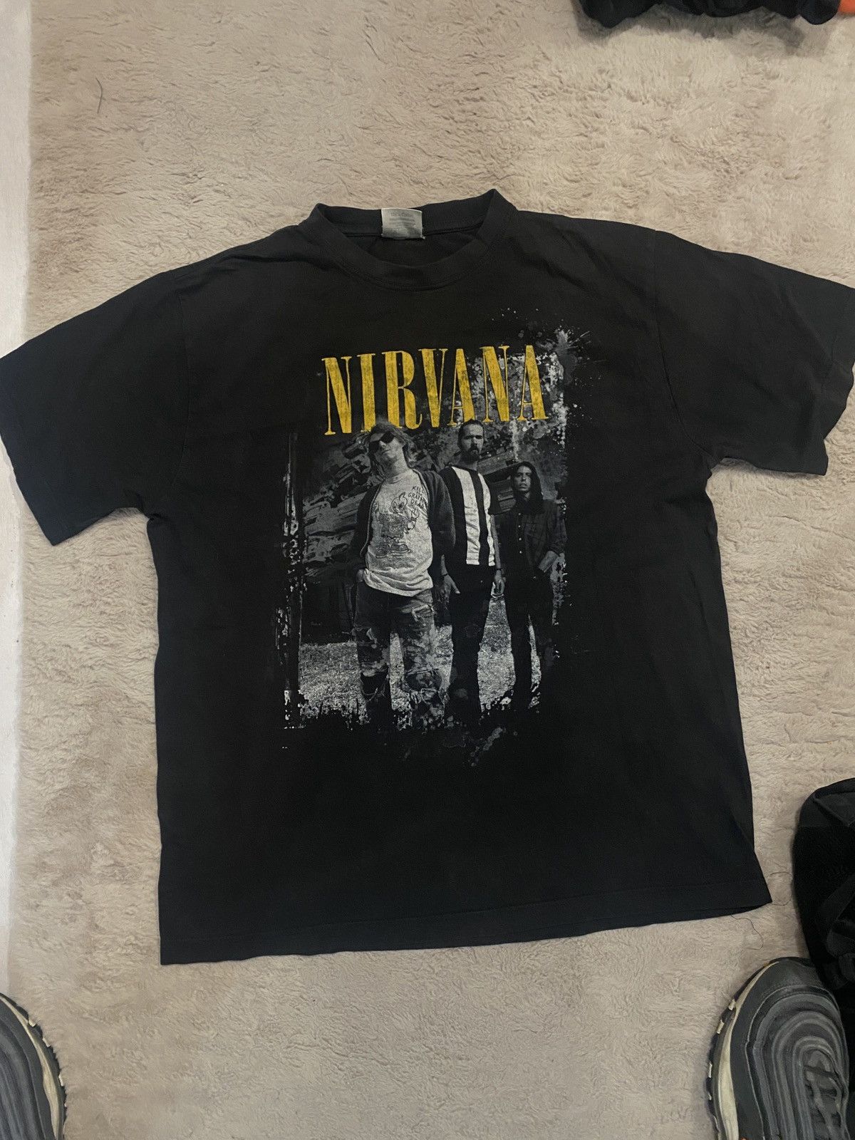 Band Tees × Nirvana × Vintage Vintage nirvana band y2k tee Size US M / EU 48-50 / 2 - 1 Thumbnail