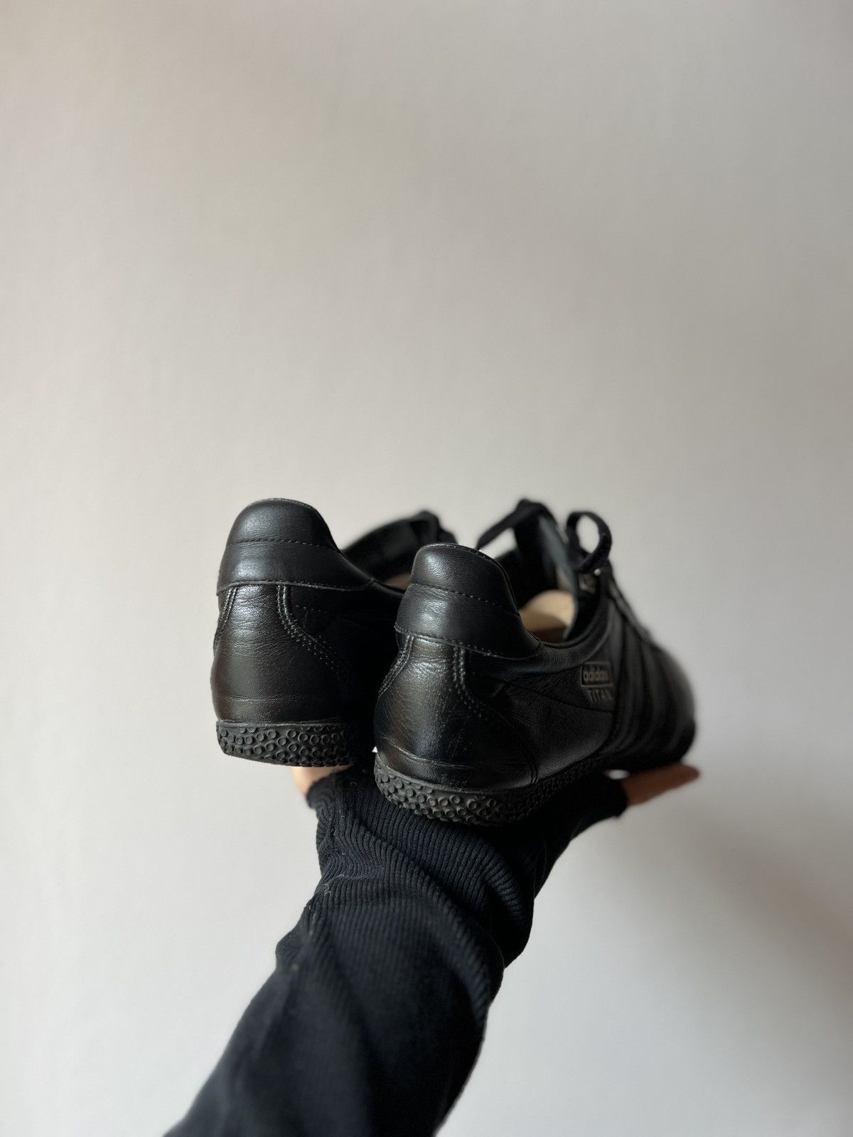Adidas Rare Black Leather Adidas Titan Y2K City Series Puma Cat Size US 9 / EU 42 - 11 Thumbnail