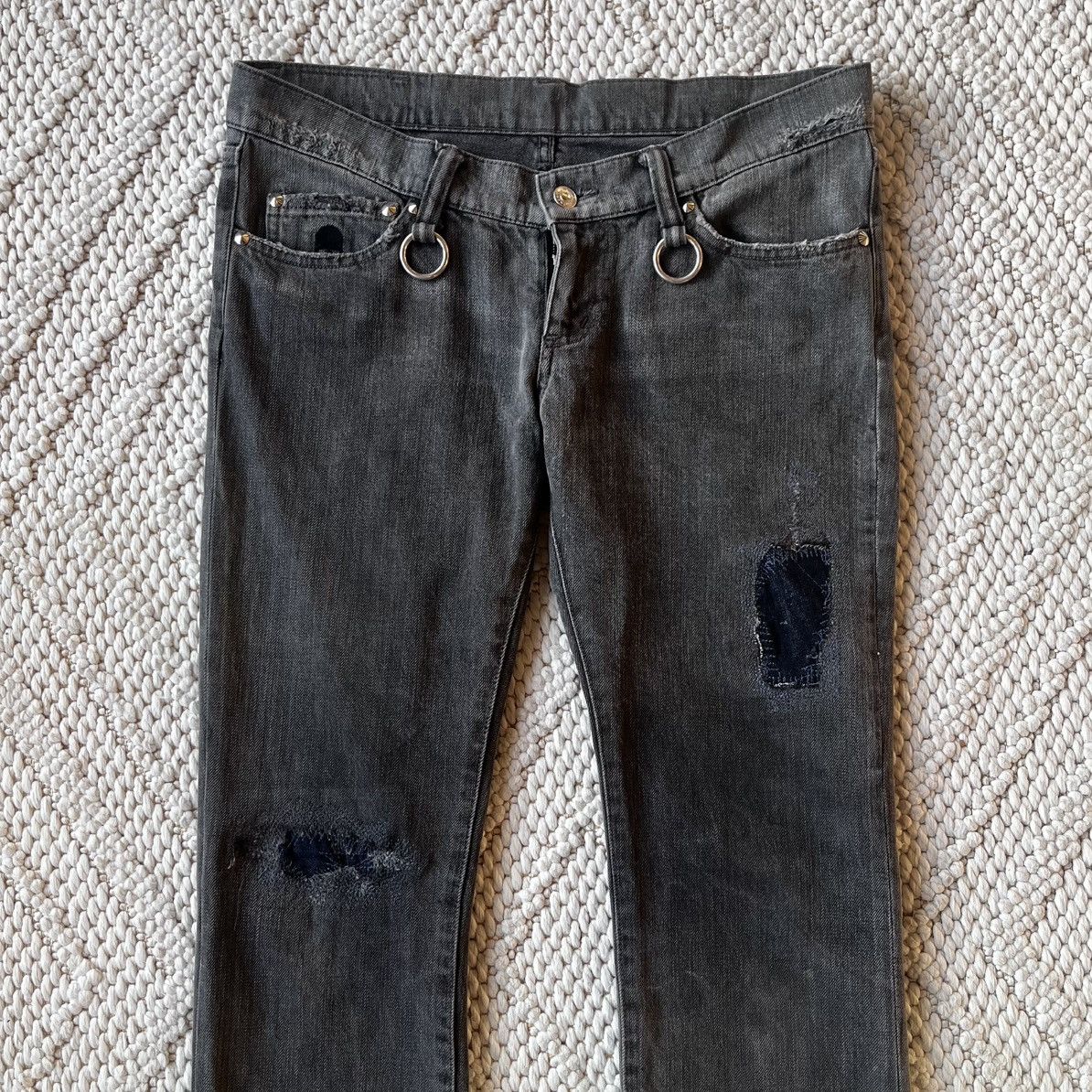 Mastermind Japan Mastermind Japan AW11 swarovski encrusted skull patch denim Size US 34 / EU 50 - 3 Thumbnail