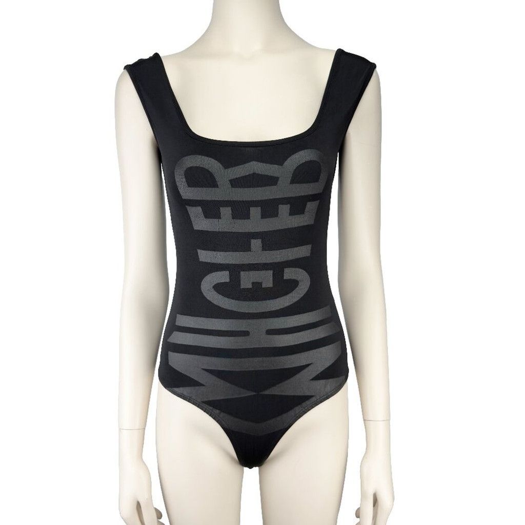 Mugler MUGLER Designer Bodysuit Monogram Black Silver sz XS (?) Size XS / US 0-2 / IT 36-38 - 1 Thumbnail