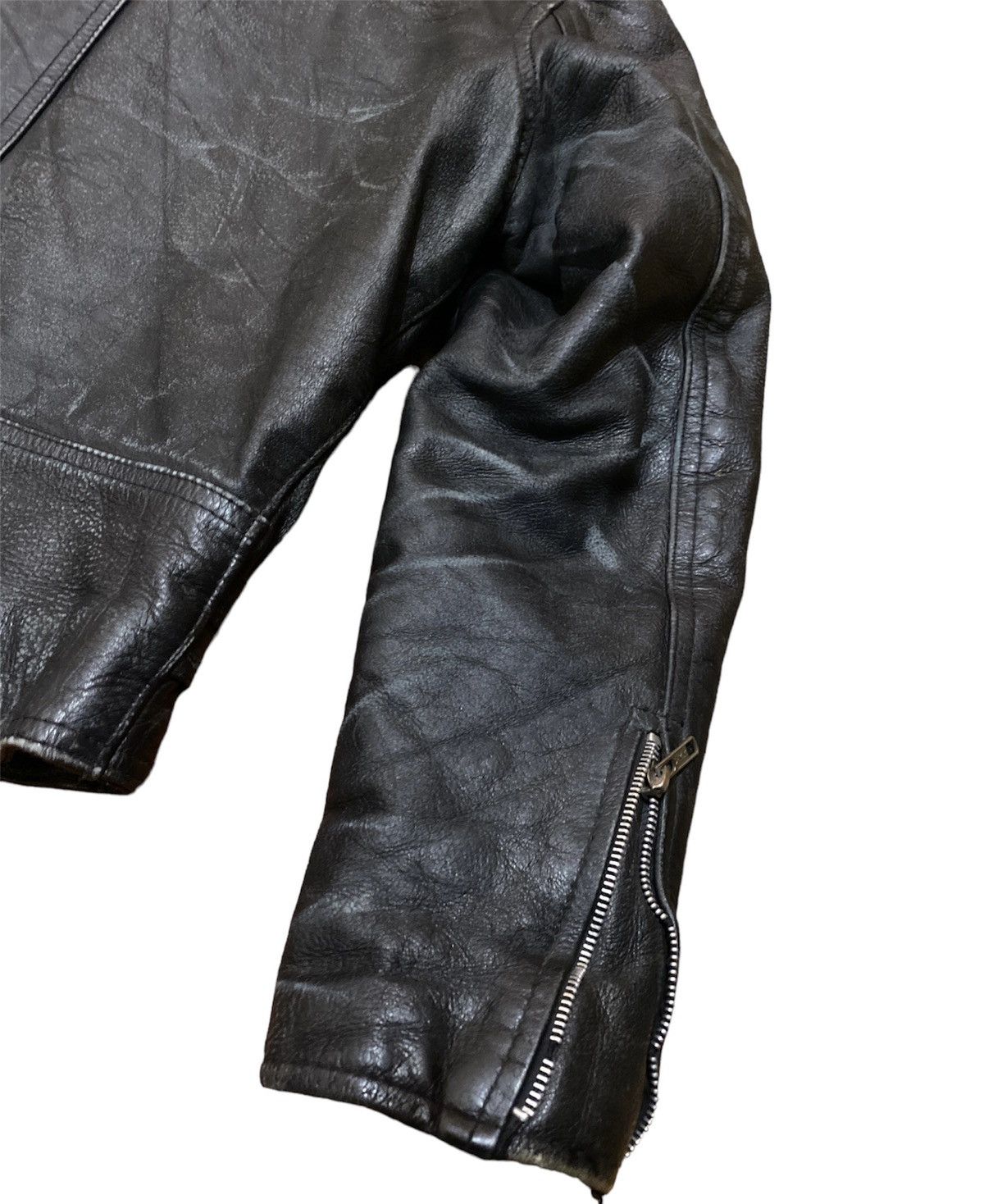 Vintage Rare Vintage 80s Distressed Punk Leather Biker Jacket Size US M / EU 48-50 / 2 - 9 Thumbnail