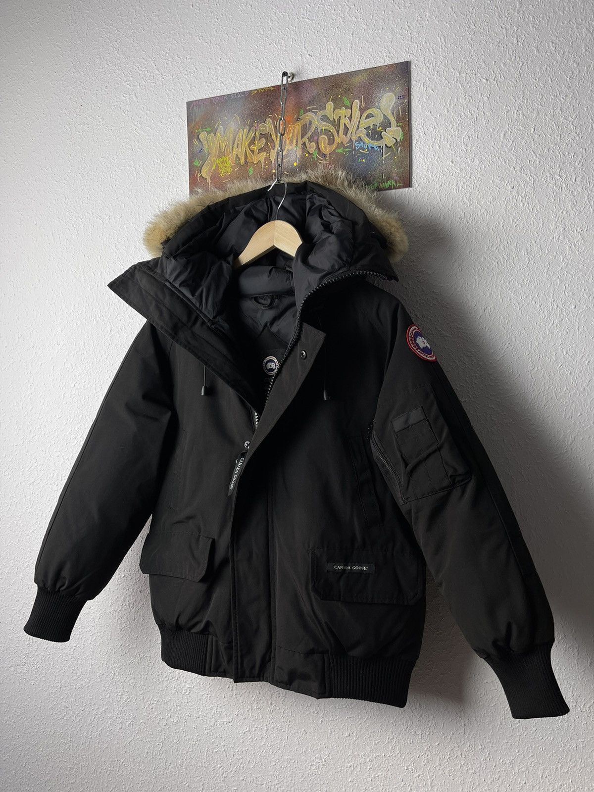 image of Canada Goose Arctic Program Chilliwack Bomber Jacket Men’S in Black, Men's (Size Small)