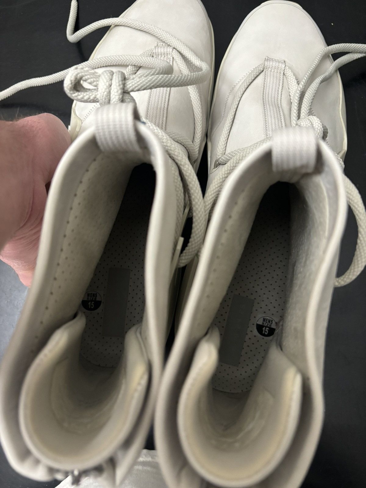 Fear of God × Nike Nike Air Fear of God 1 Light Bone Sail Friends and Family Size US 15 / EU 48 - 7 Thumbnail