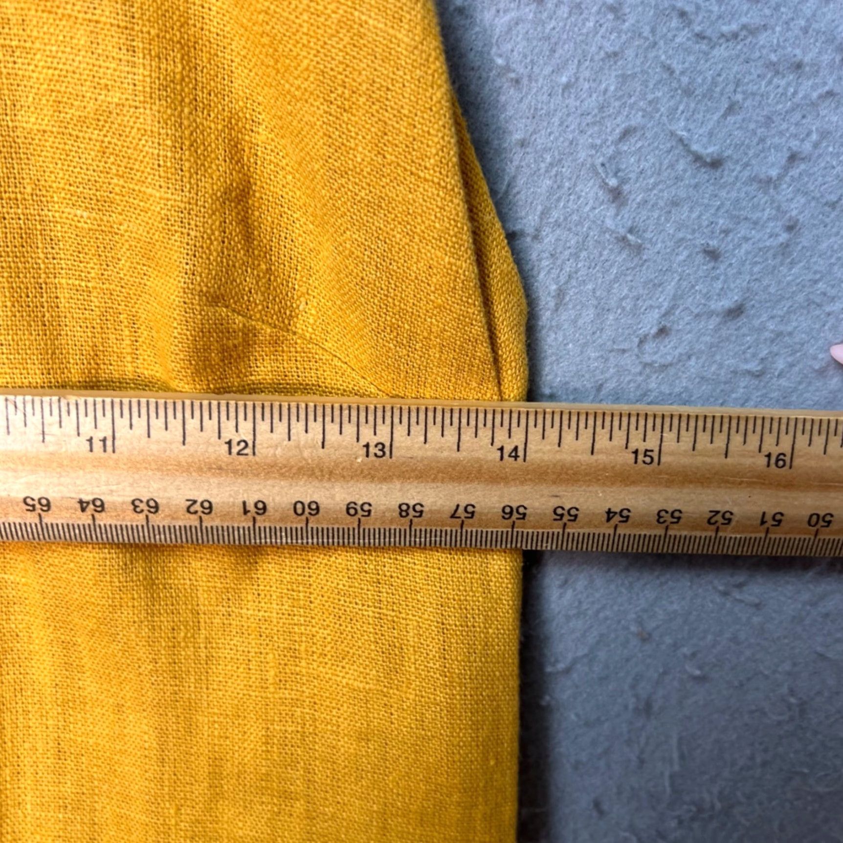 Paloma Wool Paloma Wool Yellow Linen Halter Jumpsuit Open Back Women 40 Adult Womens One-Piece Sleeveless Wide-Leg Size 27" / US 4 / IT 40 - 6 Thumbnail
