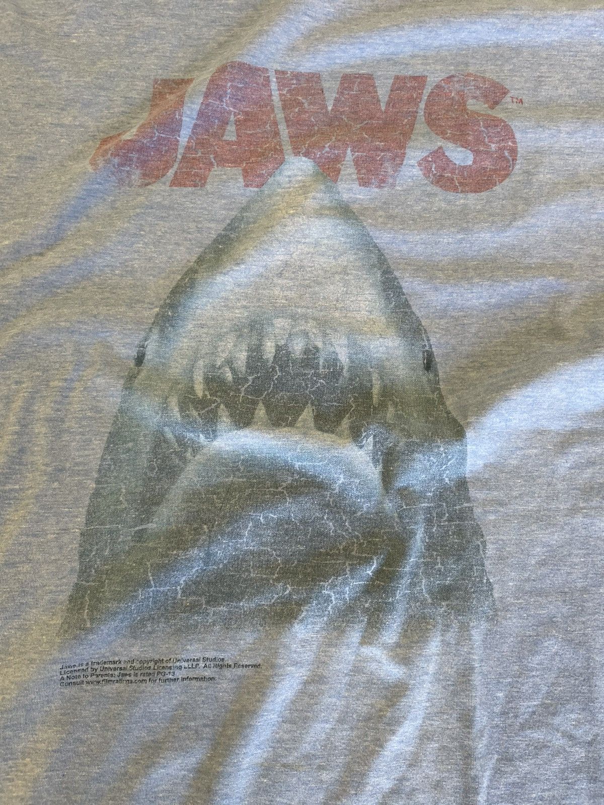 Vintage Vintage 80's Jaws T-Shirt Size US XL / EU 56 / 4 - 3 Thumbnail