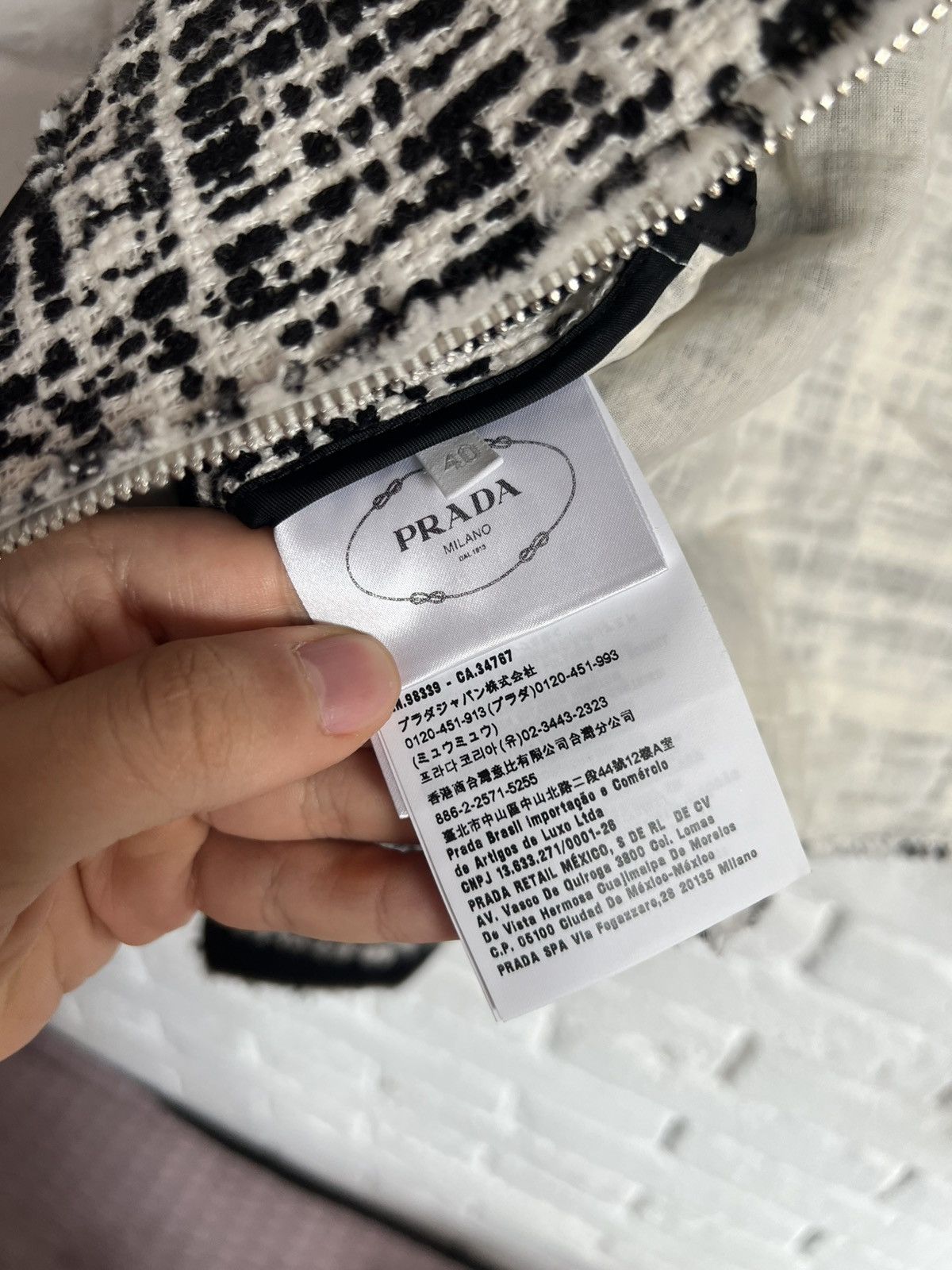 Prada Prada tweed cropped jacket Size S / US 4 / IT 40 - 8 Thumbnail