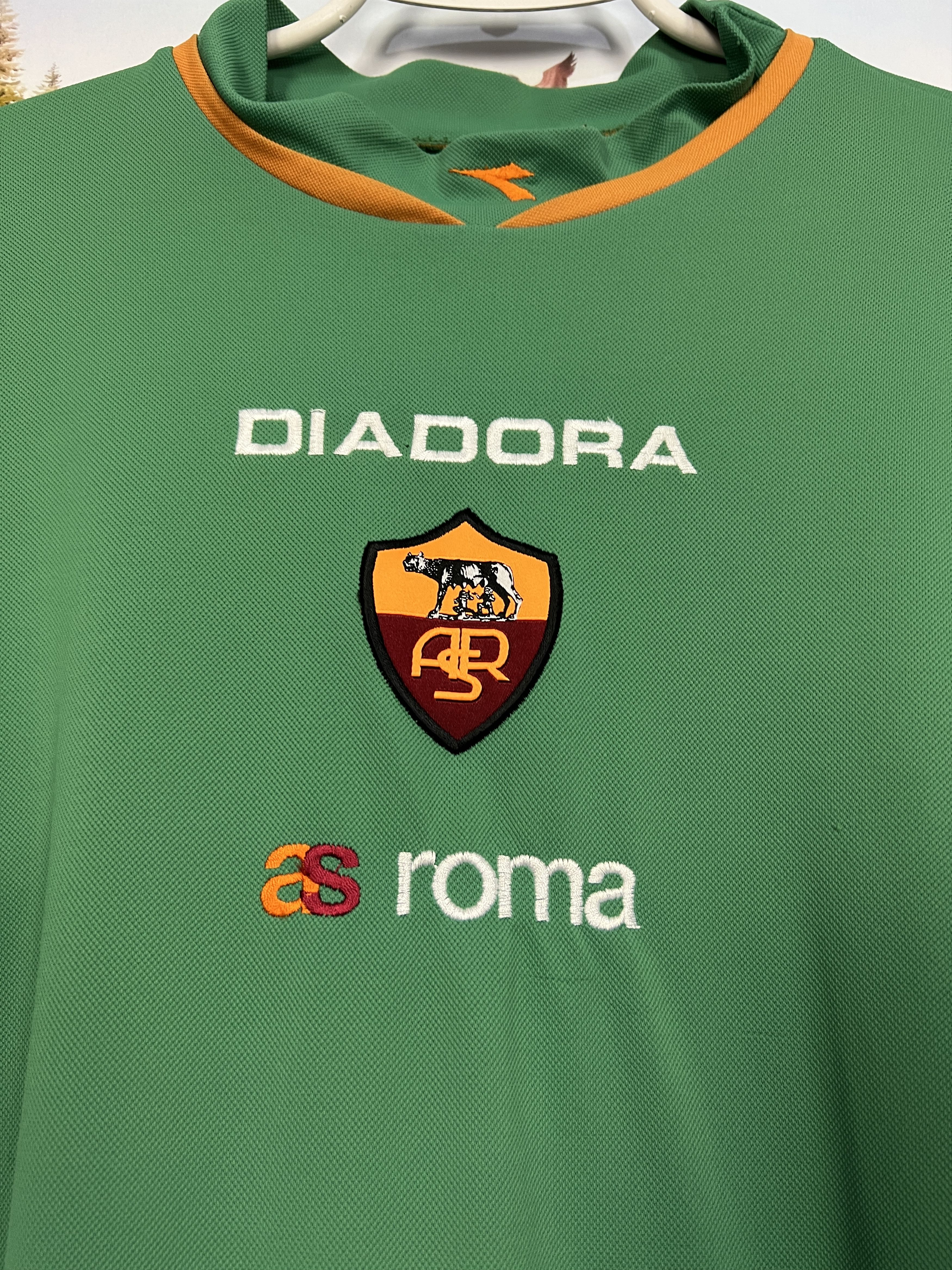 Diadora Vintage Diadora AS Roma Football Train Sweatshirt Soccer Size US XXL / EU 58 / 5 - 3 Thumbnail