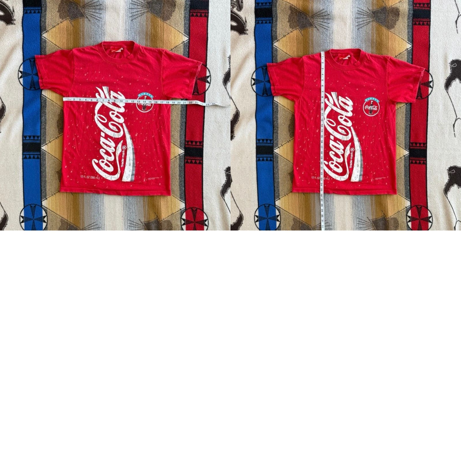 Doublet VINTAGE Coca Cola AOP T-Shirt Mens Small Red 90s 1994 Double Sided Made In USA Short Sleeve Graphic Print Size US S / EU 44-46 / 1 - 8 Thumbnail