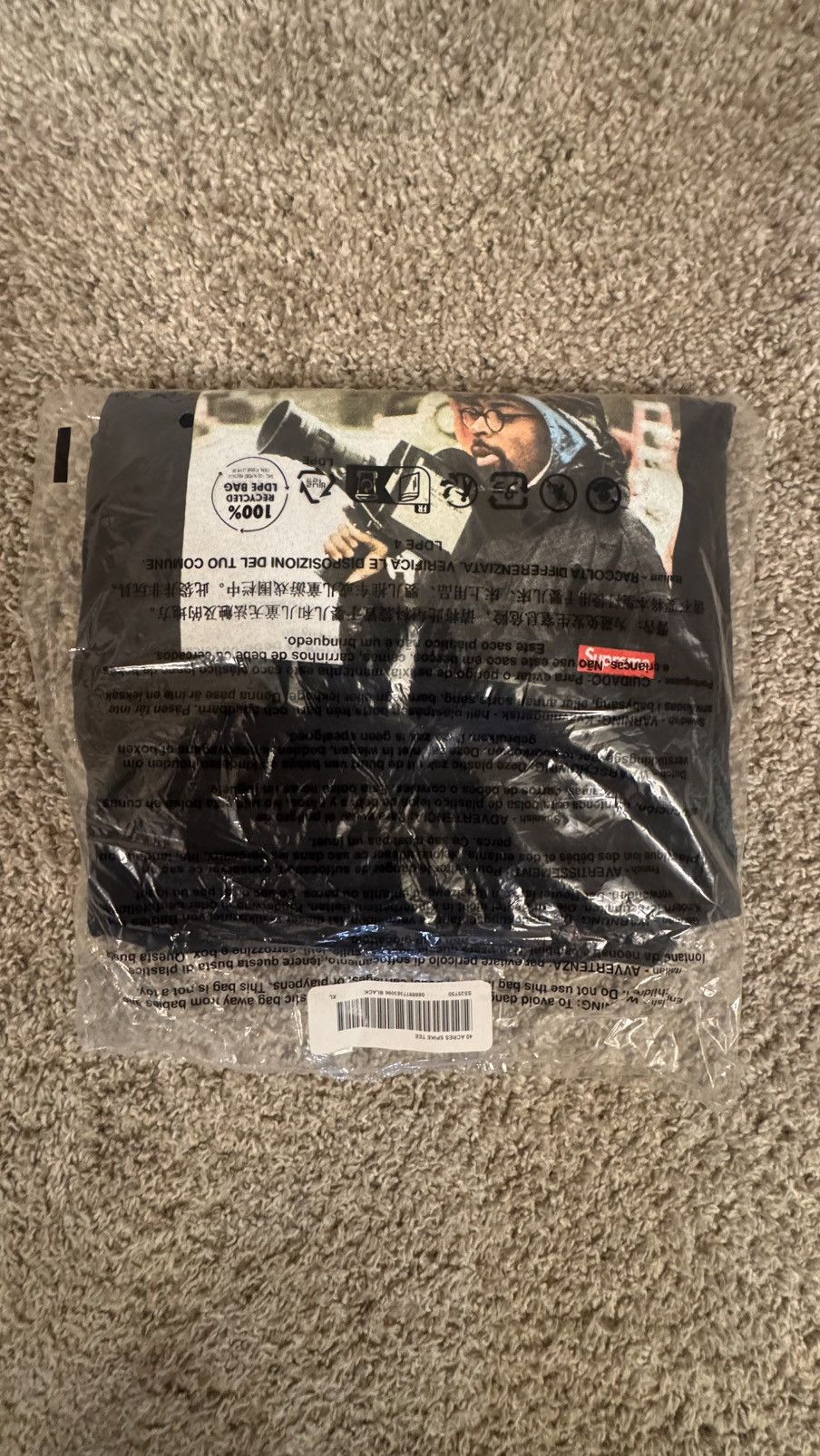 Supreme x 40 Acres Spike Tee Black White Light olive 3colors