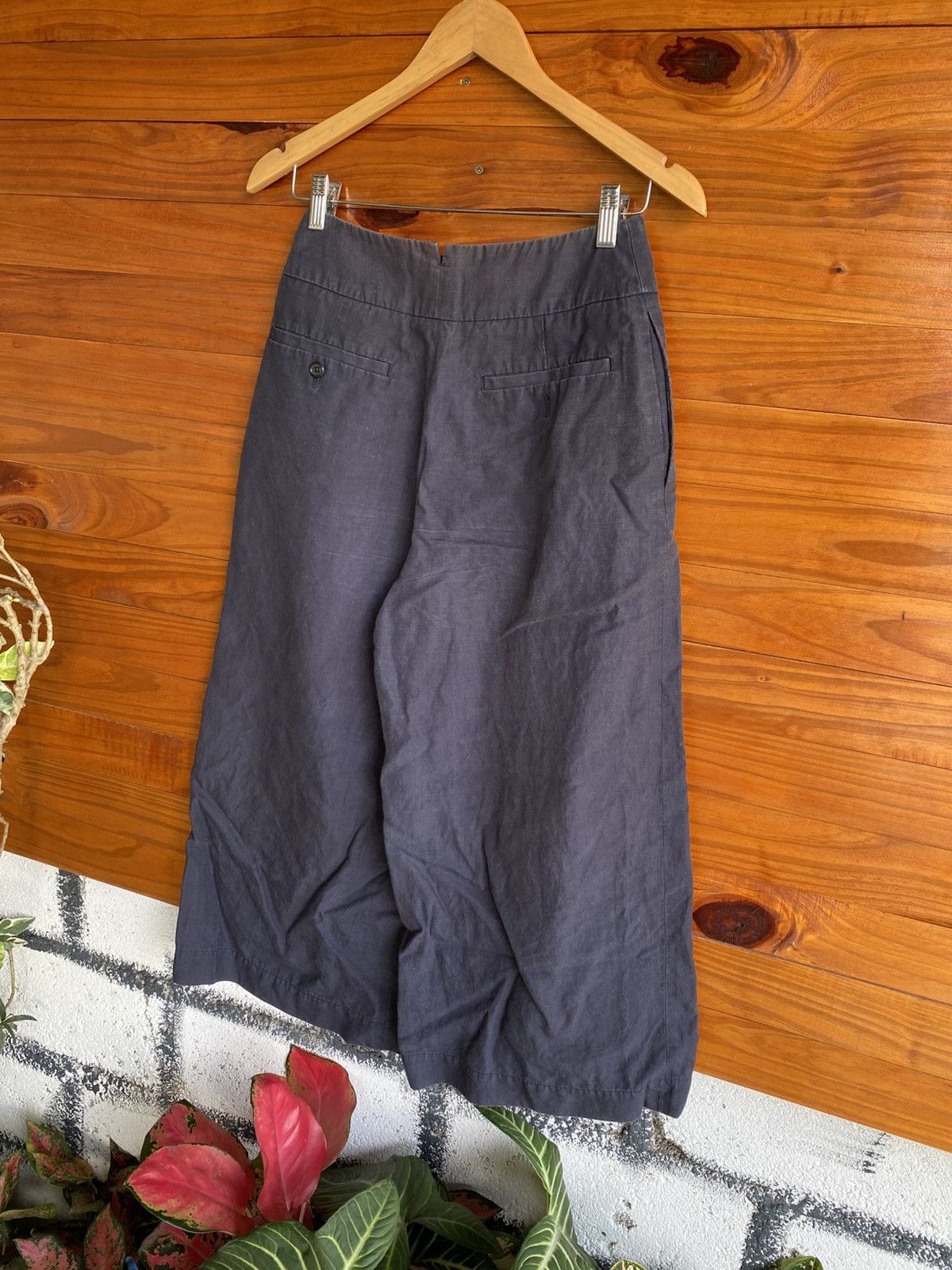 Margaret Howell Margaret Howell Navy Linen Wide Pants | Japanese Minimalist Size 27" / US 4 / IT 40 - 11 Thumbnail