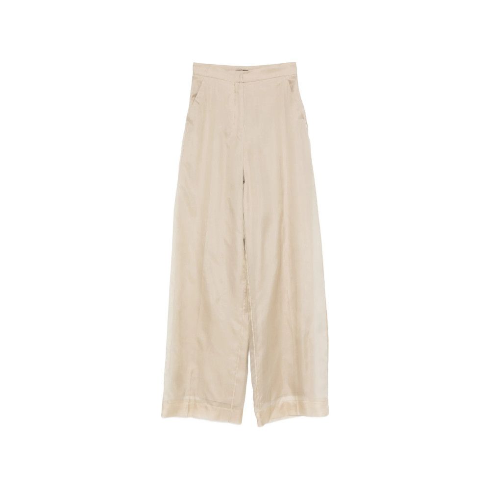 Max Mara Max Mara Pianoforte NEUTRALS Trousers - Tailored Trousers Size 27" / US 4 / IT 40 - 1 Thumbnail