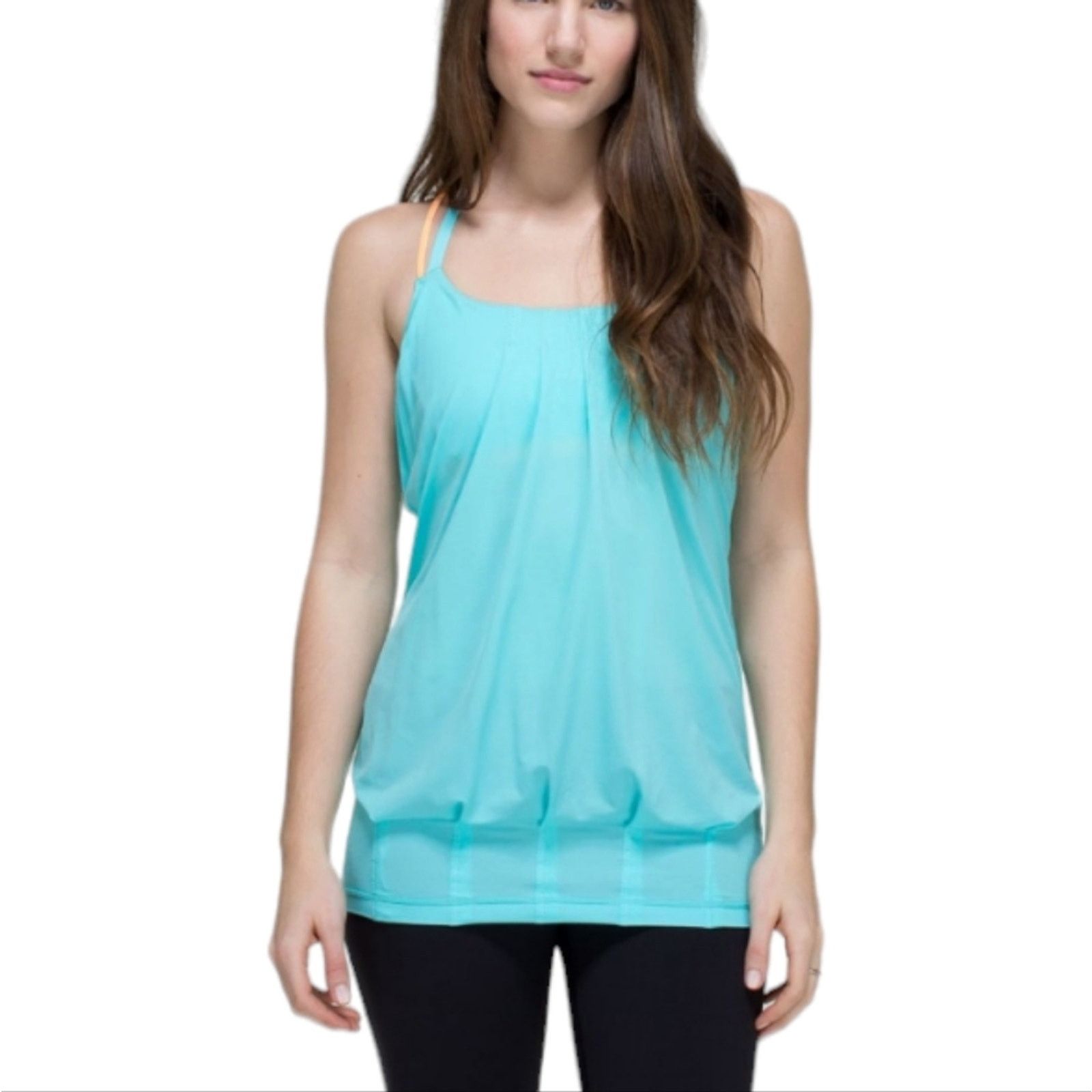 Lululemon Lululemon Flow & Go TankAngel Blue / Creamsicle Pop 4 Size S / US 4 / IT 40 - 2 Thumbnail