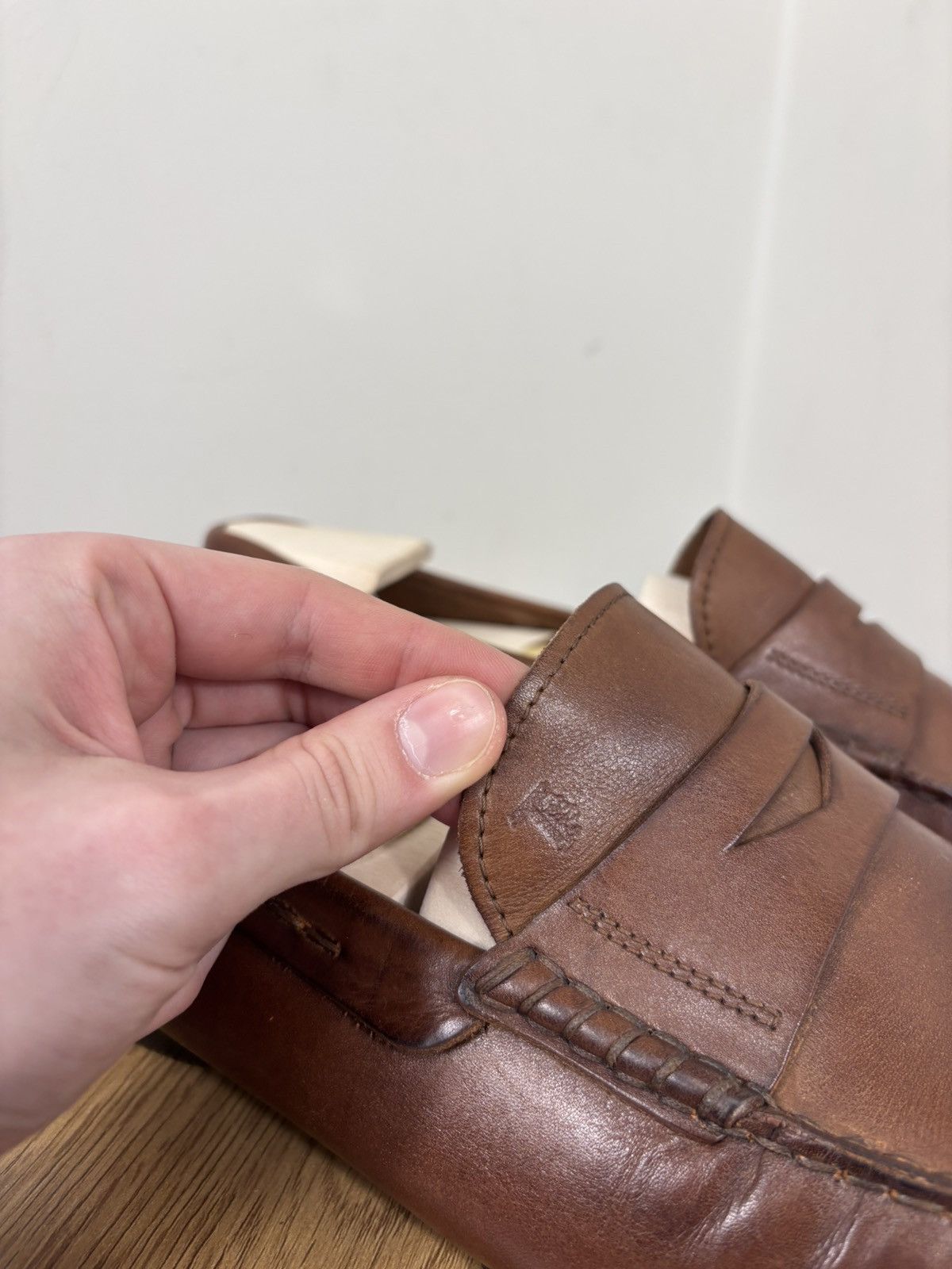 Tod's Tod’s Men’s Brown Leather Gommino Penny Loafers Shoes Size US 9 / EU 42 - 4 Thumbnail