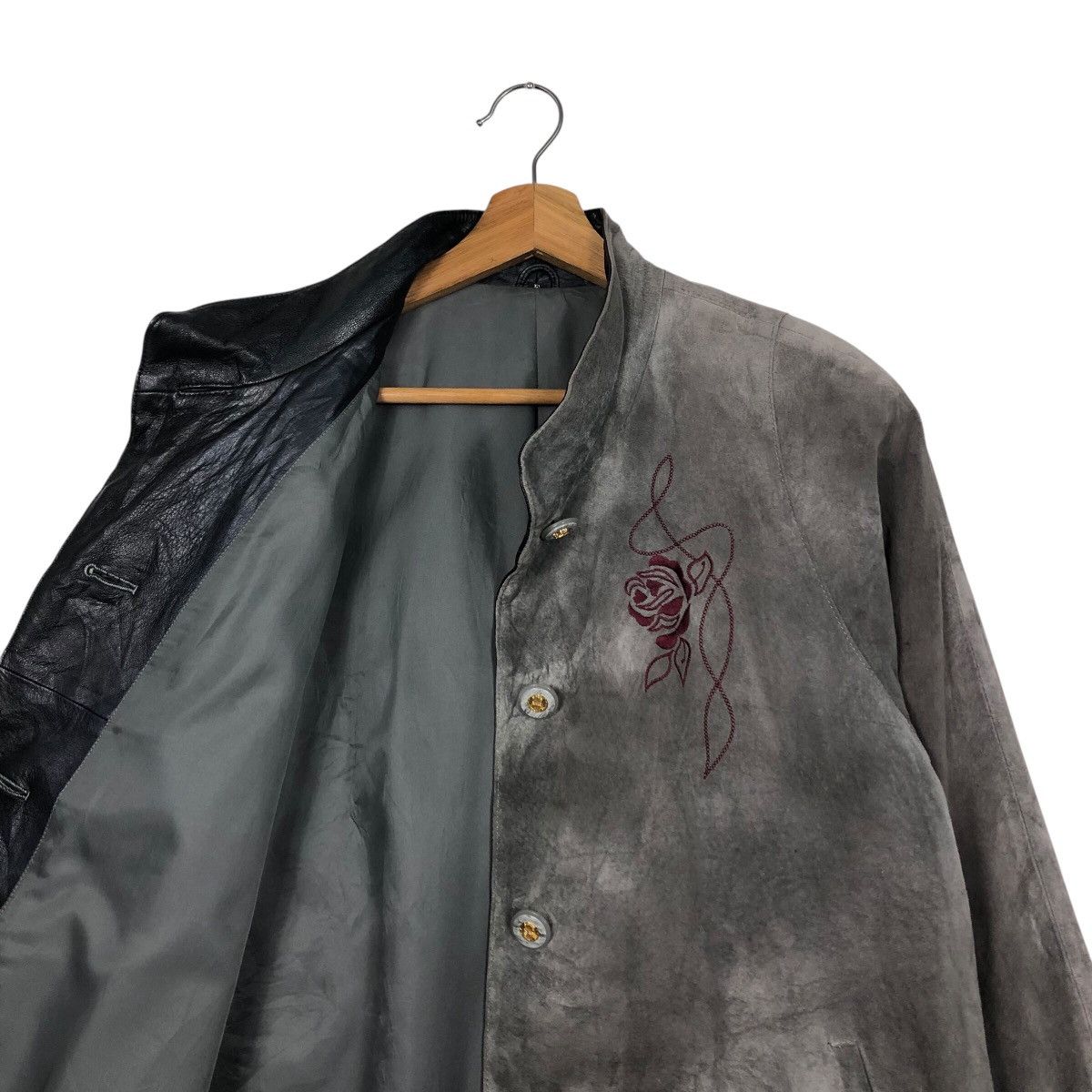 Japanese Brand Vintage Shearling Leather Jacket Unknown Brand Issey Miyake Size US M / EU 48-50 / 2 - 13 Thumbnail