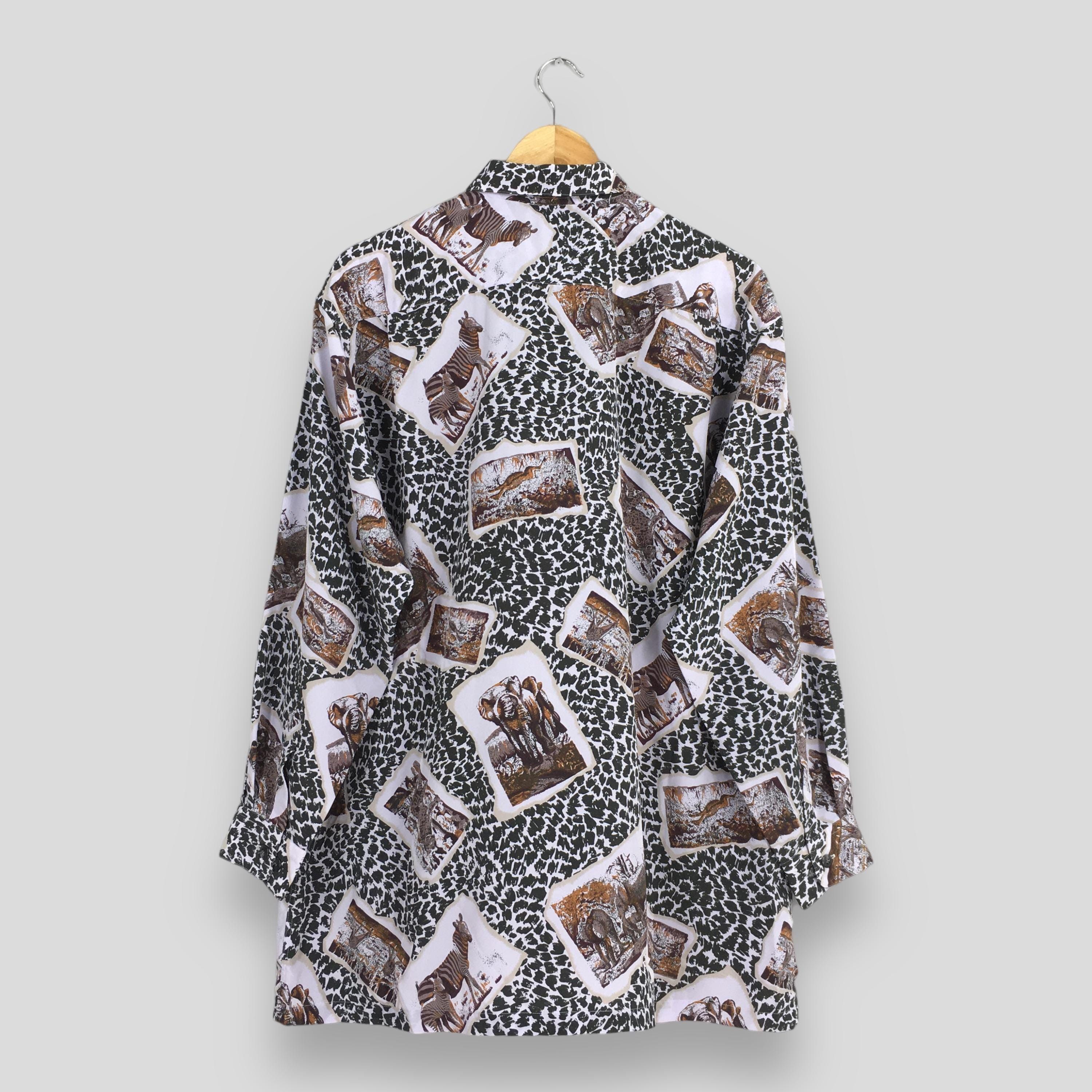 Lancel Vintage Lancel Paris Animal Prints Shirt Large Size US L / EU 52-54 / 3 - 6 Thumbnail