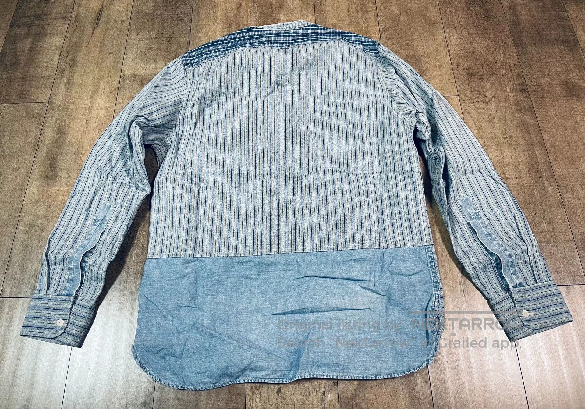 RRL Ralph Lauren RRL Indigo Striped Vintage Shirt. Size US S / EU 44-46 / 1 - 5 Thumbnail