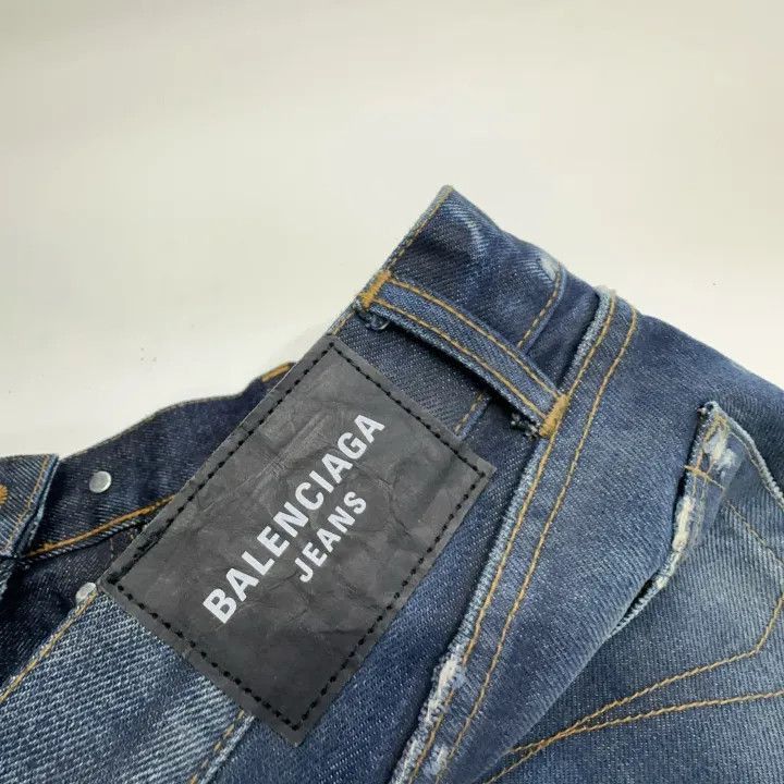 Other Balenciaga Balenciaga SS22 Blue Washed Straight Leg Jeans Size US 32 / EU 48 - 9 Thumbnail