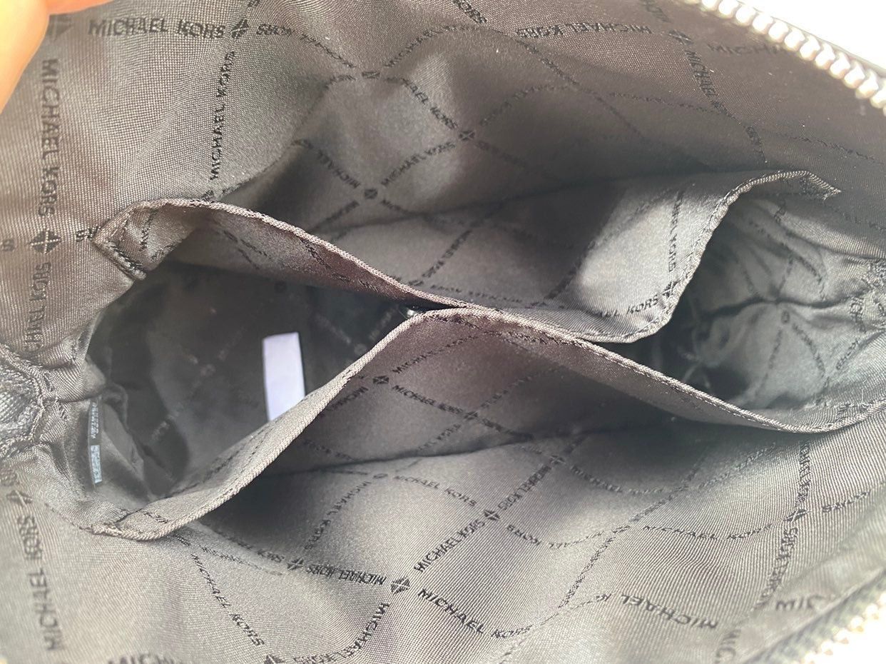 Michael Kors Dome Crossbody Purse Medium Jet Set MK Signatu