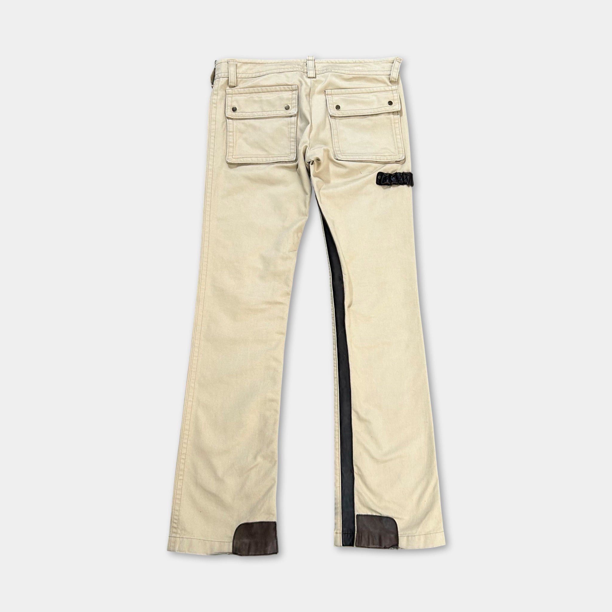 Dsquared2 Dsquared2 Flare Beige Cargo Pants Size US 31 - 4 Thumbnail